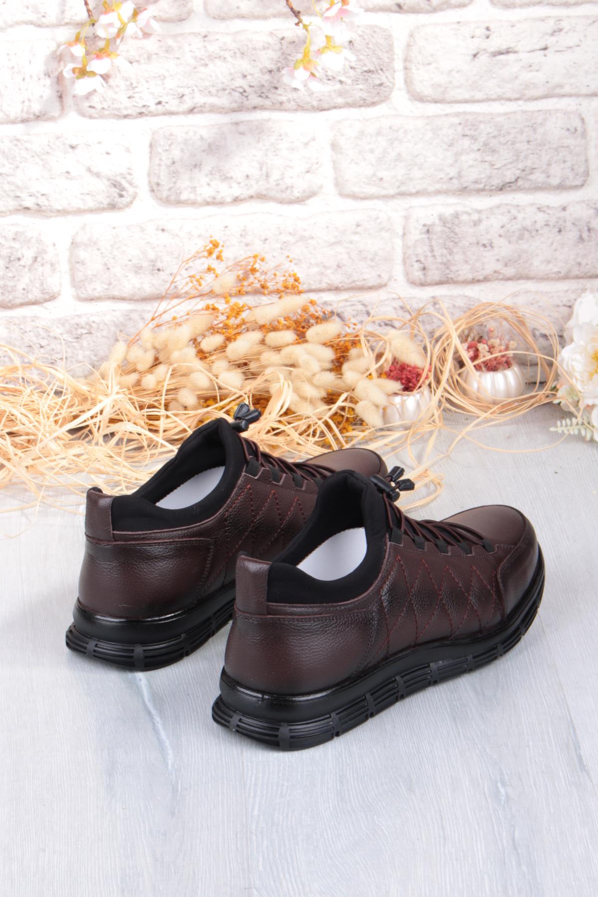 8296 Rahat Kauçuk Taban Orijinal Hakiki Deri Erkek Ayakkabı - Görsel 6