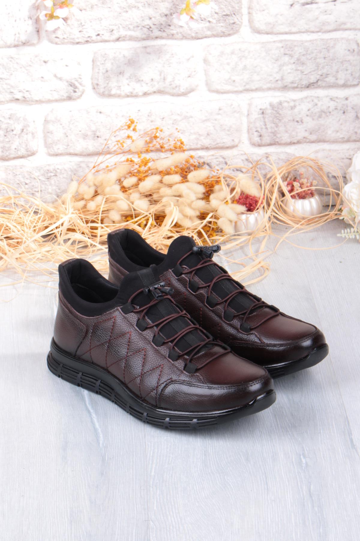 8296 Rahat Kauçuk Taban Orijinal Hakiki Deri Erkek Ayakkabı - Görsel 8