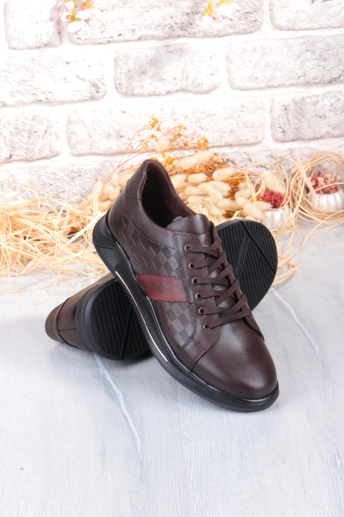 9055 Napa Rahat Kauçuk Taban Orijinal Hakiki Deri Erkek Ayakkabı - Görsel 7