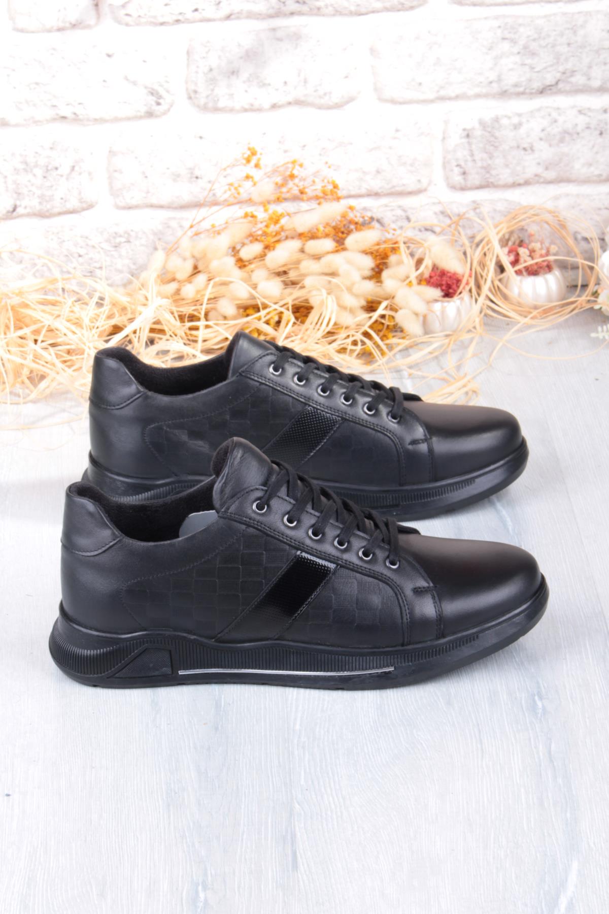 9055 Napa Rahat Kauçuk Taban Orijinal Hakiki Deri Erkek Ayakkabı - Görsel 3