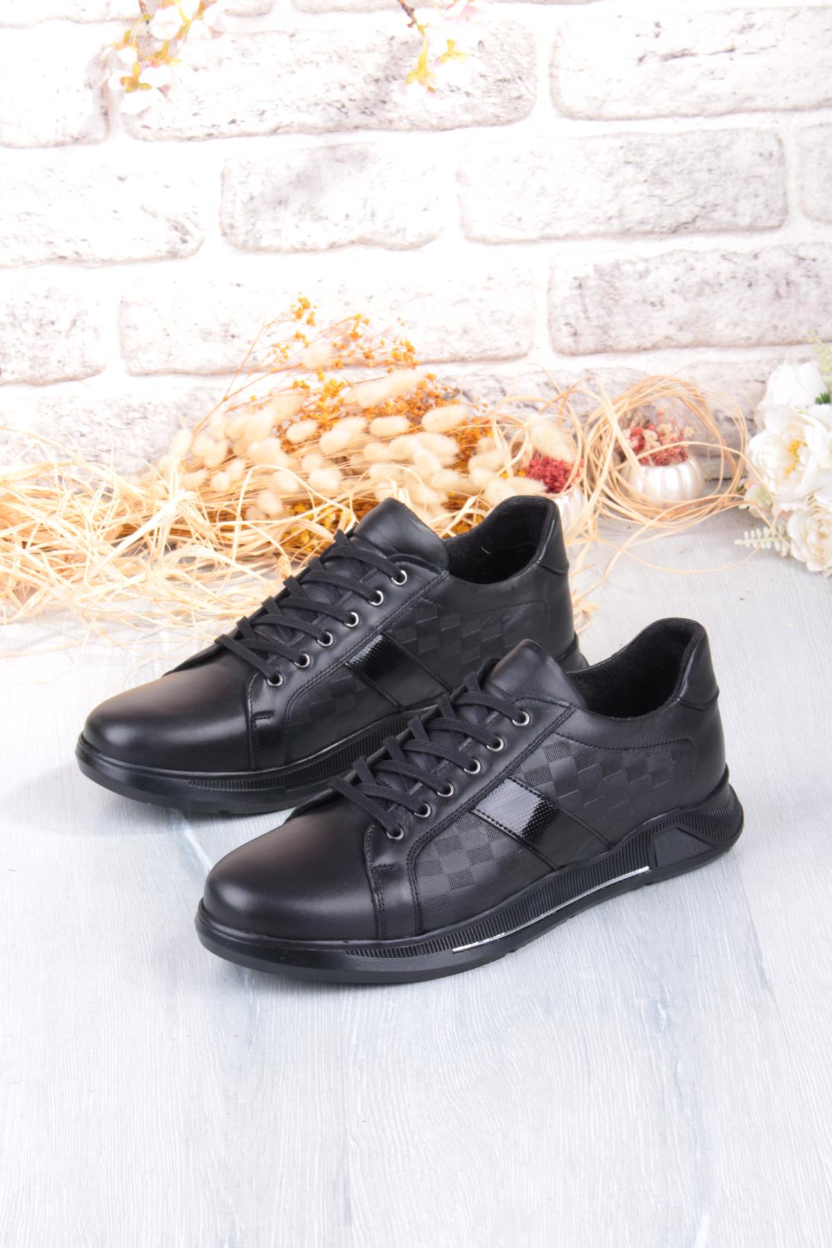 9055 Napa Rahat Kauçuk Taban Orijinal Hakiki Deri Erkek Ayakkabı - Görsel 5