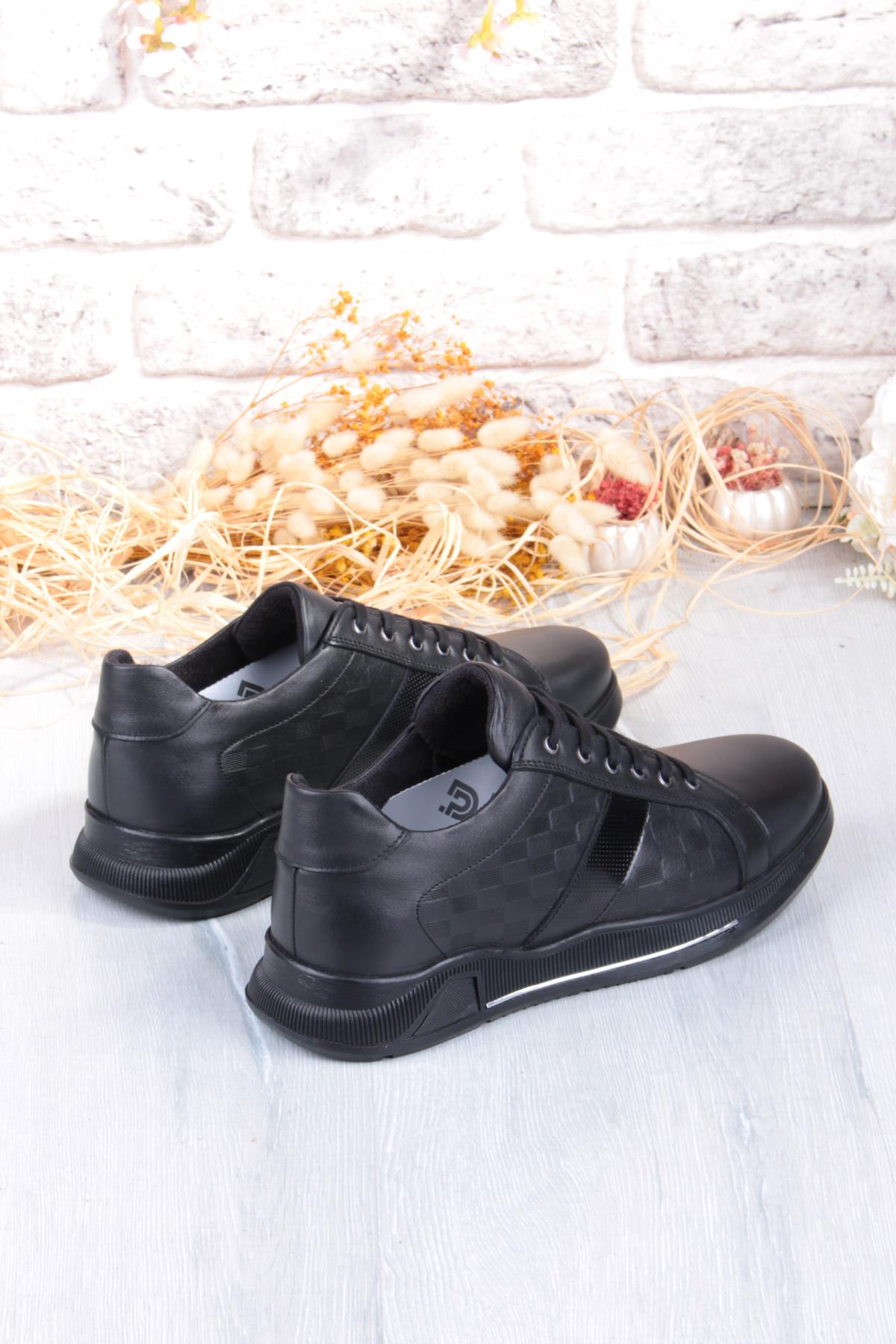 9055 Napa Rahat Kauçuk Taban Orijinal Hakiki Deri Erkek Ayakkabı - Görsel 6