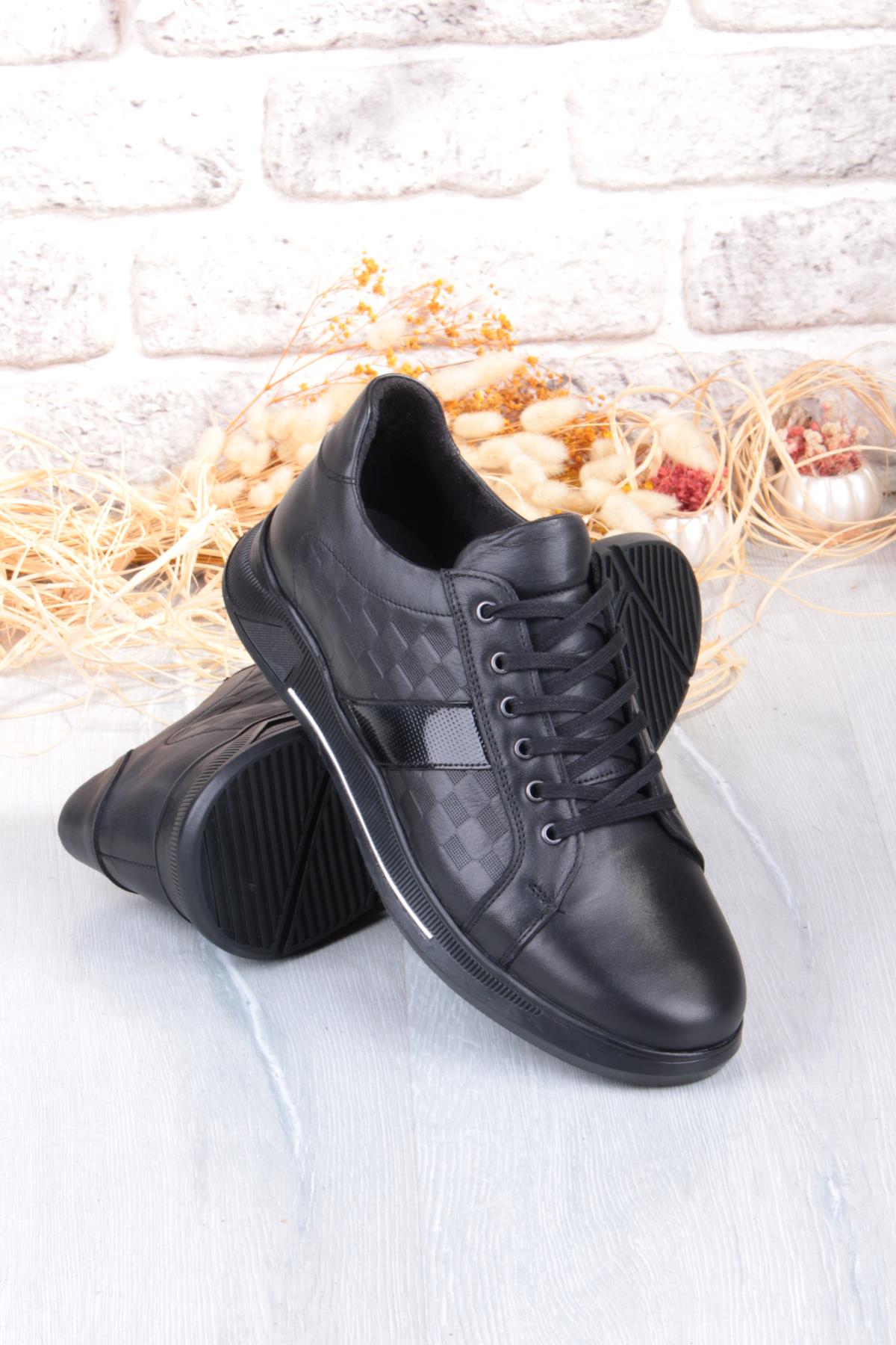 9055 Napa Rahat Kauçuk Taban Orijinal Hakiki Deri Erkek Ayakkabı - Görsel 7