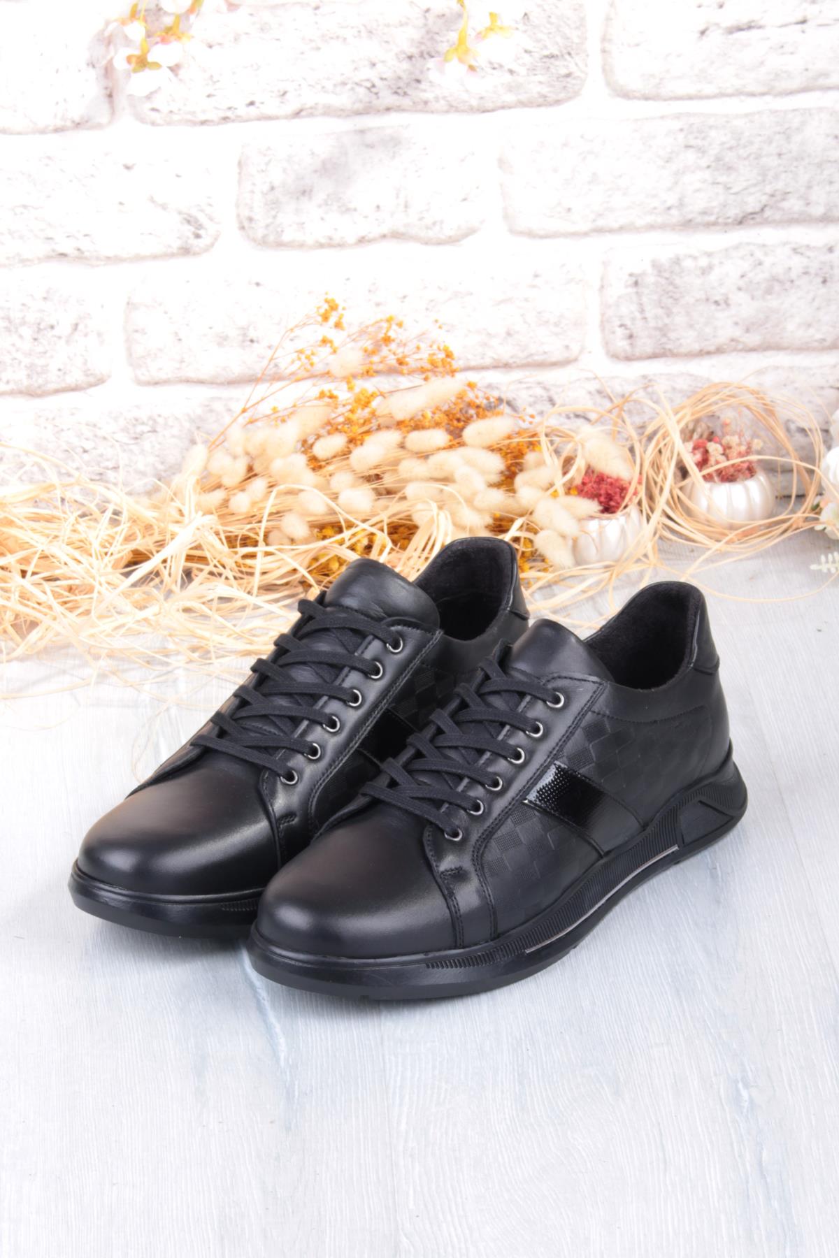 9055 Napa Rahat Kauçuk Taban Orijinal Hakiki Deri Erkek Ayakkabı - Görsel 8