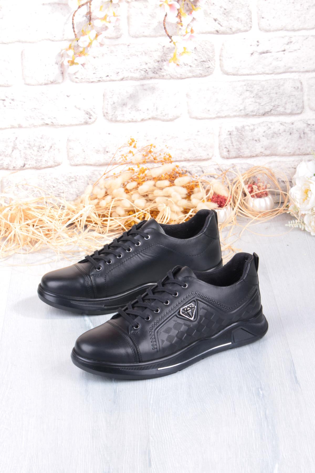 9022 Napa Rahat Kauçuk Taban Orijinal Hakiki Deri Erkek Ayakkabı - Görsel 5