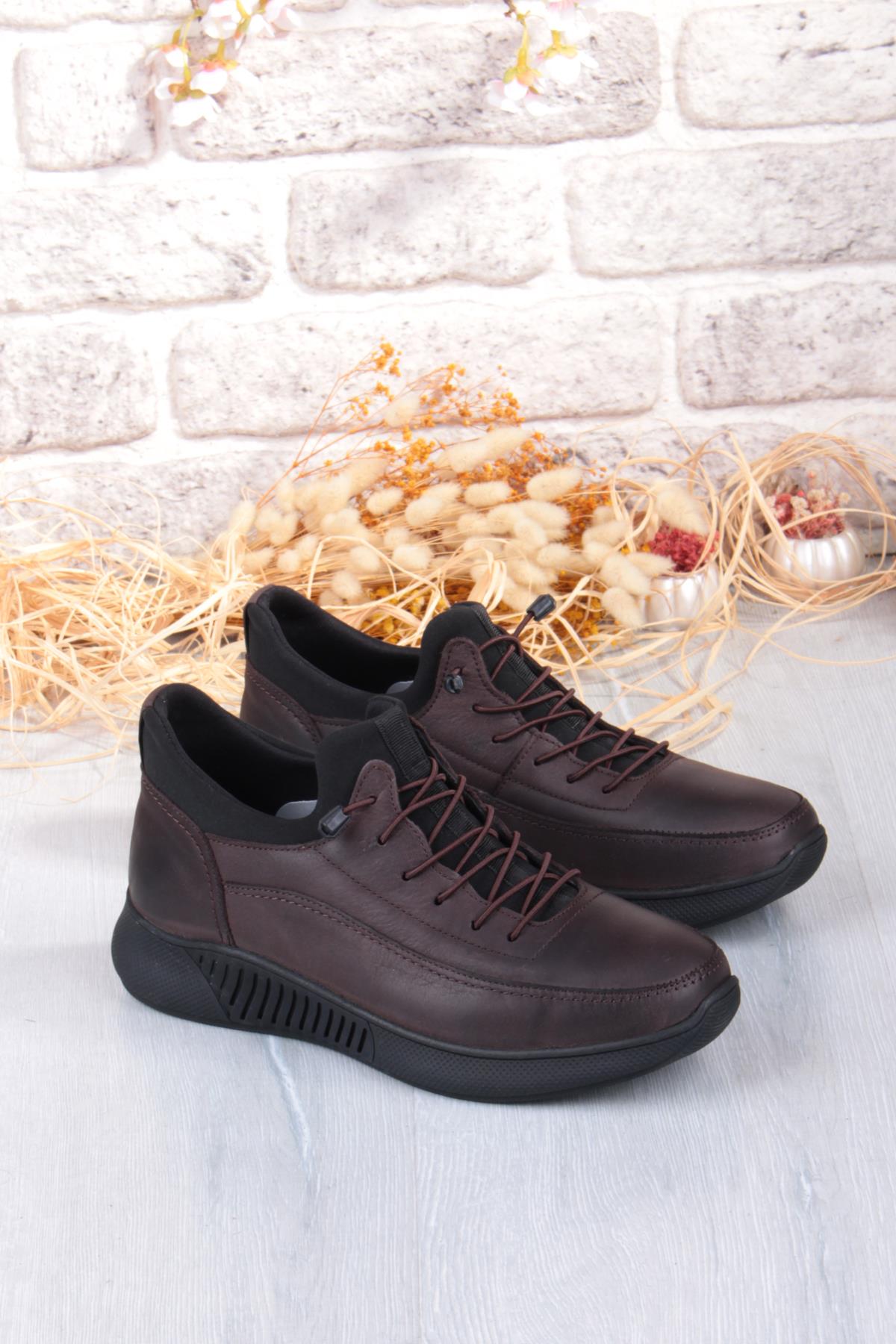 8351 Rahat Kauçuk Taban Orijinal Hakiki Deri Erkek Ayakkabı - Görsel 2