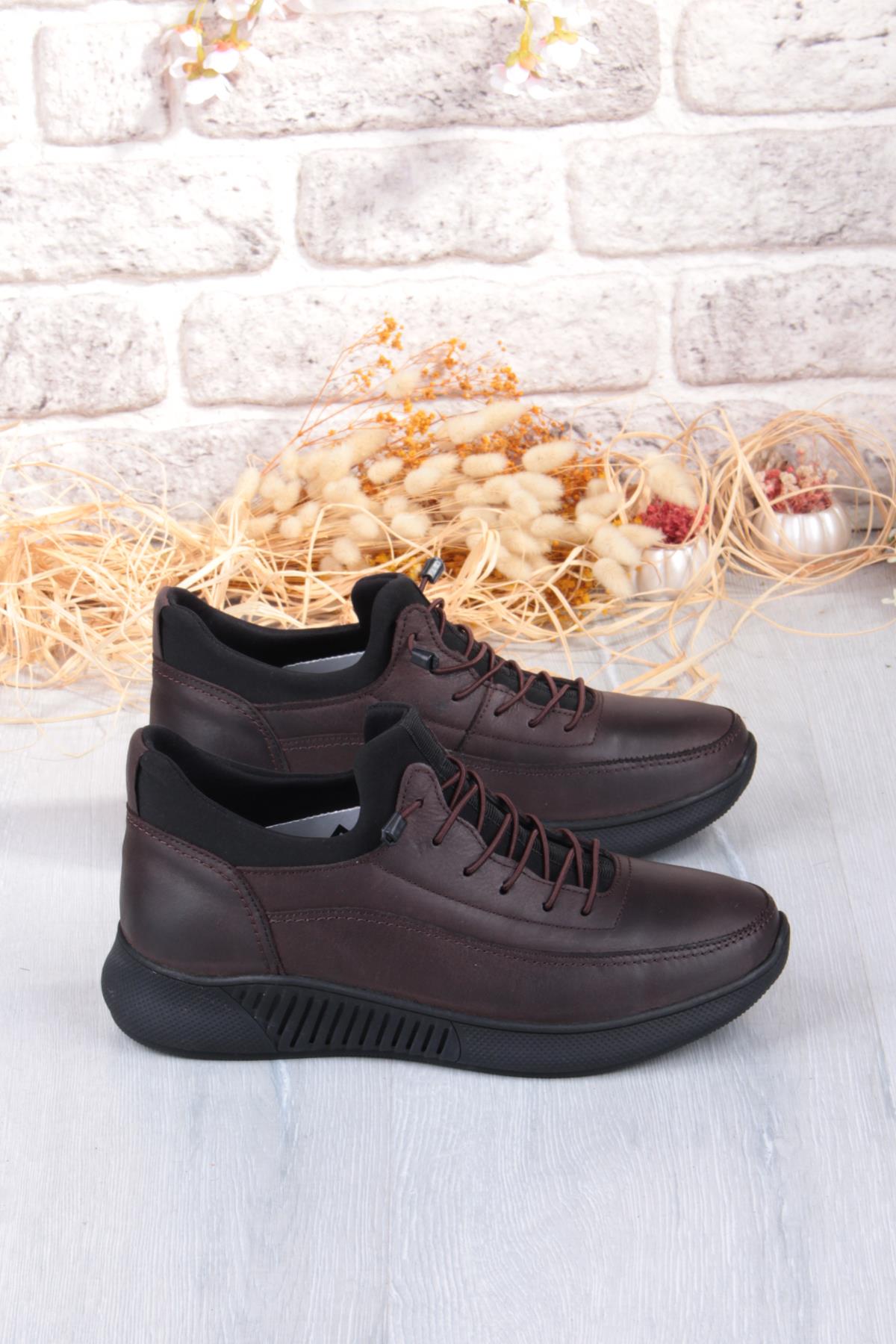 8351 Rahat Kauçuk Taban Orijinal Hakiki Deri Erkek Ayakkabı - Görsel 3