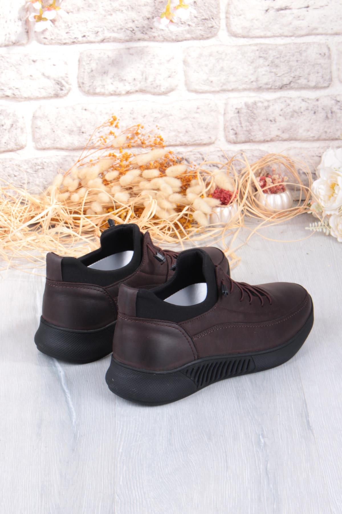 8351 Rahat Kauçuk Taban Orijinal Hakiki Deri Erkek Ayakkabı - Görsel 6