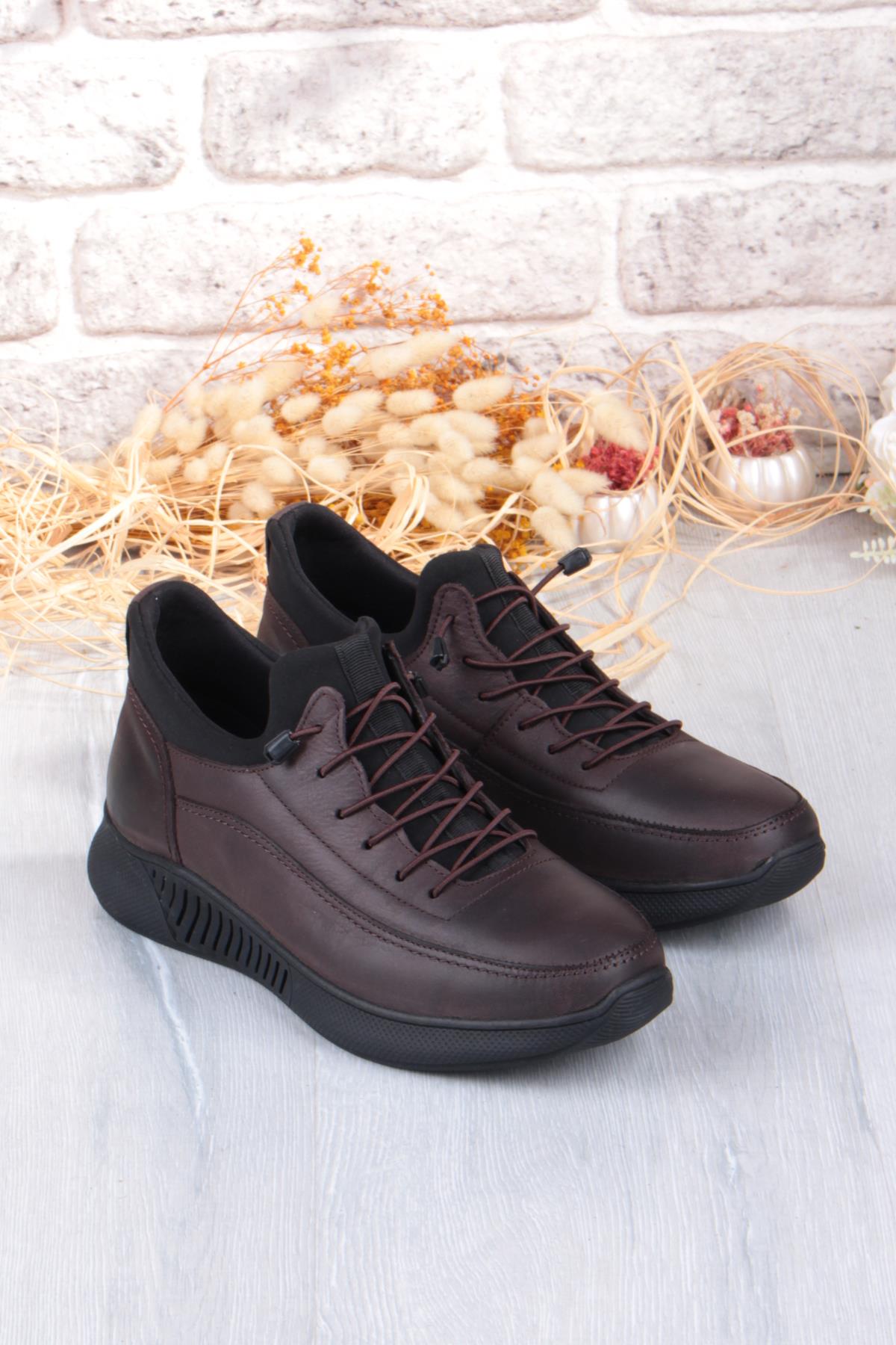 8351 Rahat Kauçuk Taban Orijinal Hakiki Deri Erkek Ayakkabı - Görsel 8