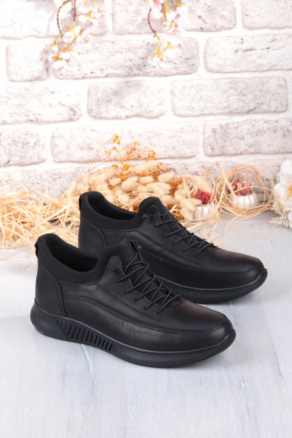 8351 Rahat Kauçuk Taban Orijinal Hakiki Deri Erkek Ayakkabı - Görsel 2