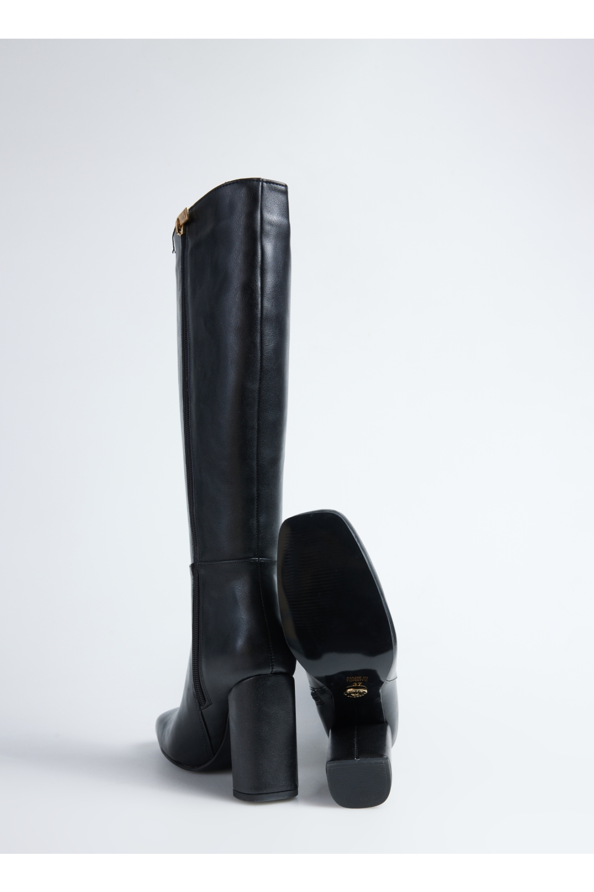 Siyah Kadın Topuklu Çizme ODISE - Görsel 11