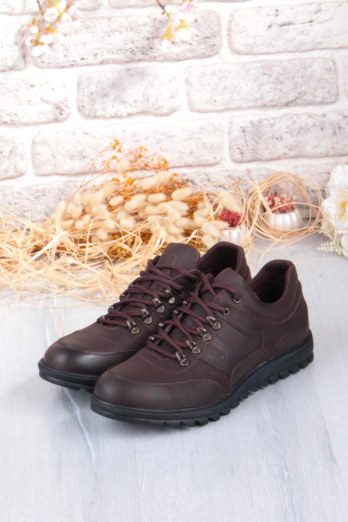 5151 Grezör Rahat Kauçuk Taban Orijinal Hakiki Deri Erkek Ayakkabı - Görsel 8