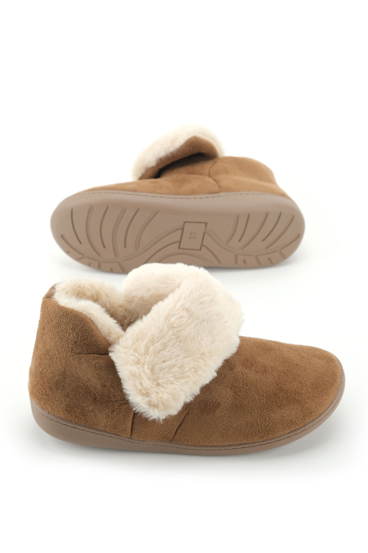 Kadın Kışlık İçi Peluşlu Rahat Taban Ev Bahçe Panduf Bot - Görsel 6