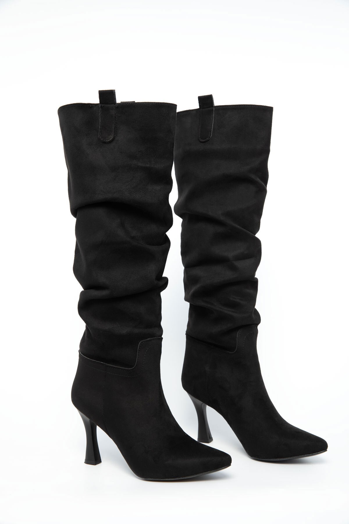 Bilek Büzgülü İnce Topuklu Kadın Çizme 5038511-z - Görsel 2