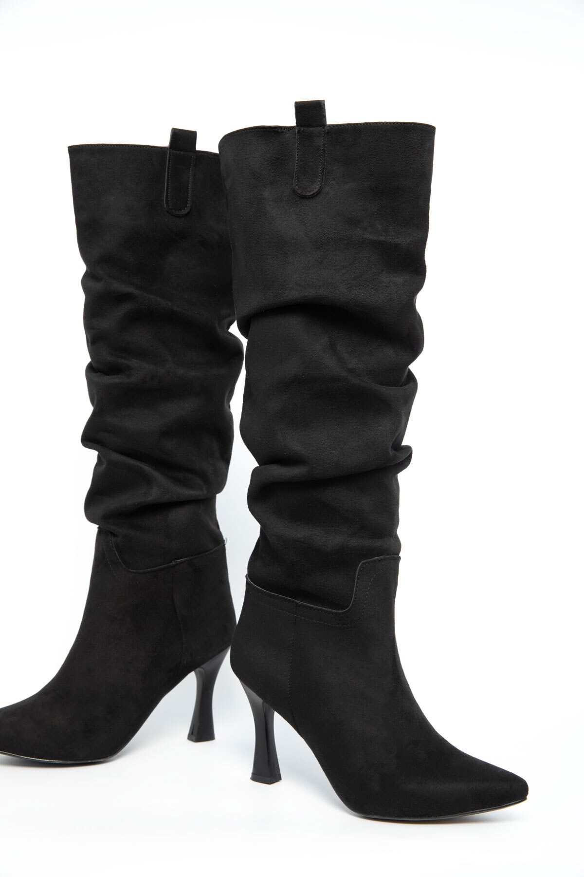 Bilek Büzgülü İnce Topuklu Kadın Çizme 5038511-z - Görsel 4