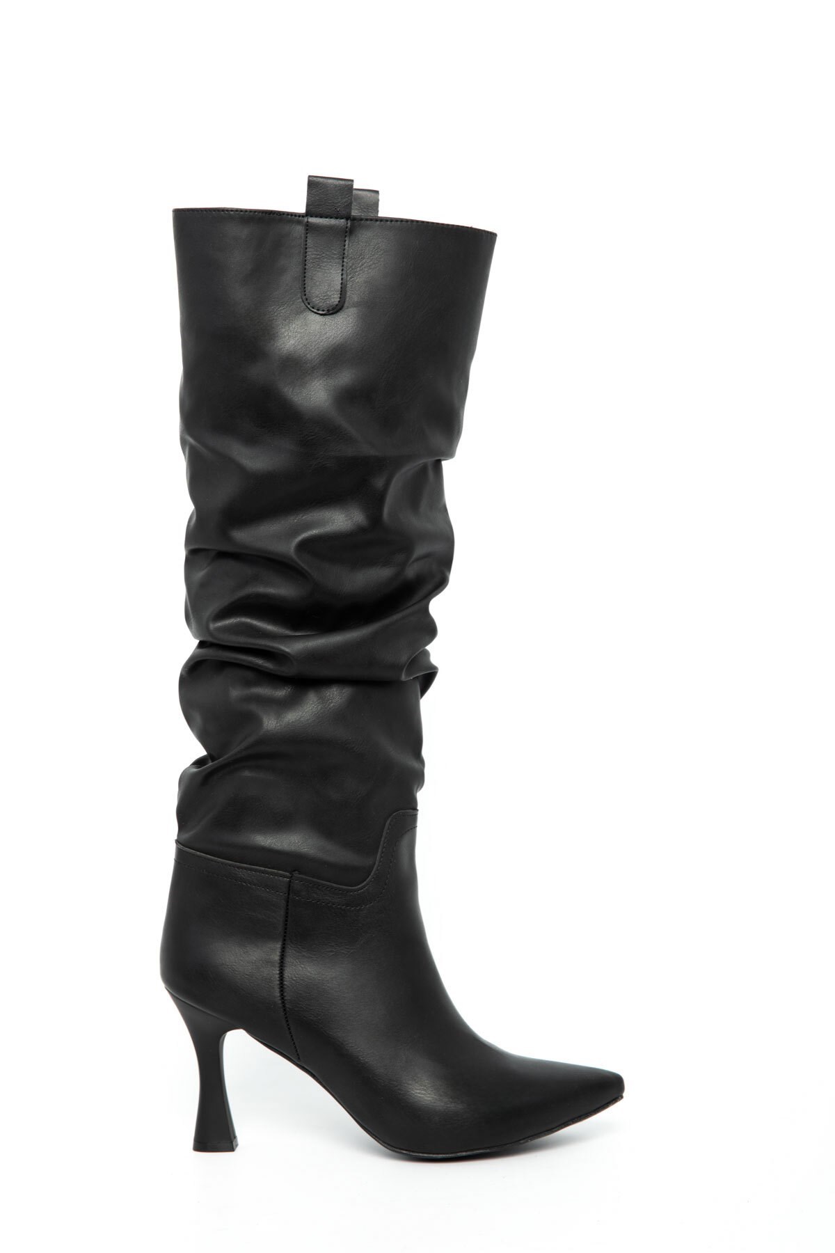 Bilek Büzgülü İnce Topuklu Kadın Çizme 5038511-z - Görsel 3