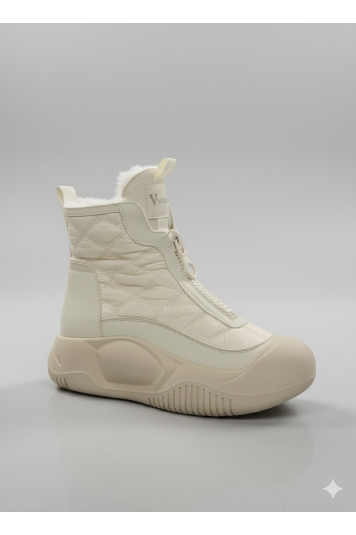 Önü Fermuarlı İçi Kürklü Kadın Botu B439 - Görsel 2