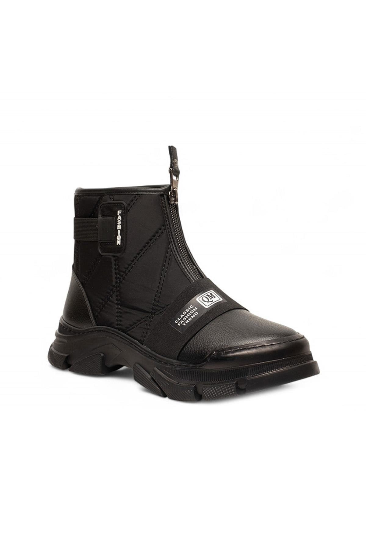 Önden Fermuarlı Model Paraşüt Kumaş Kadın Bot 7650574-z - Görsel 3