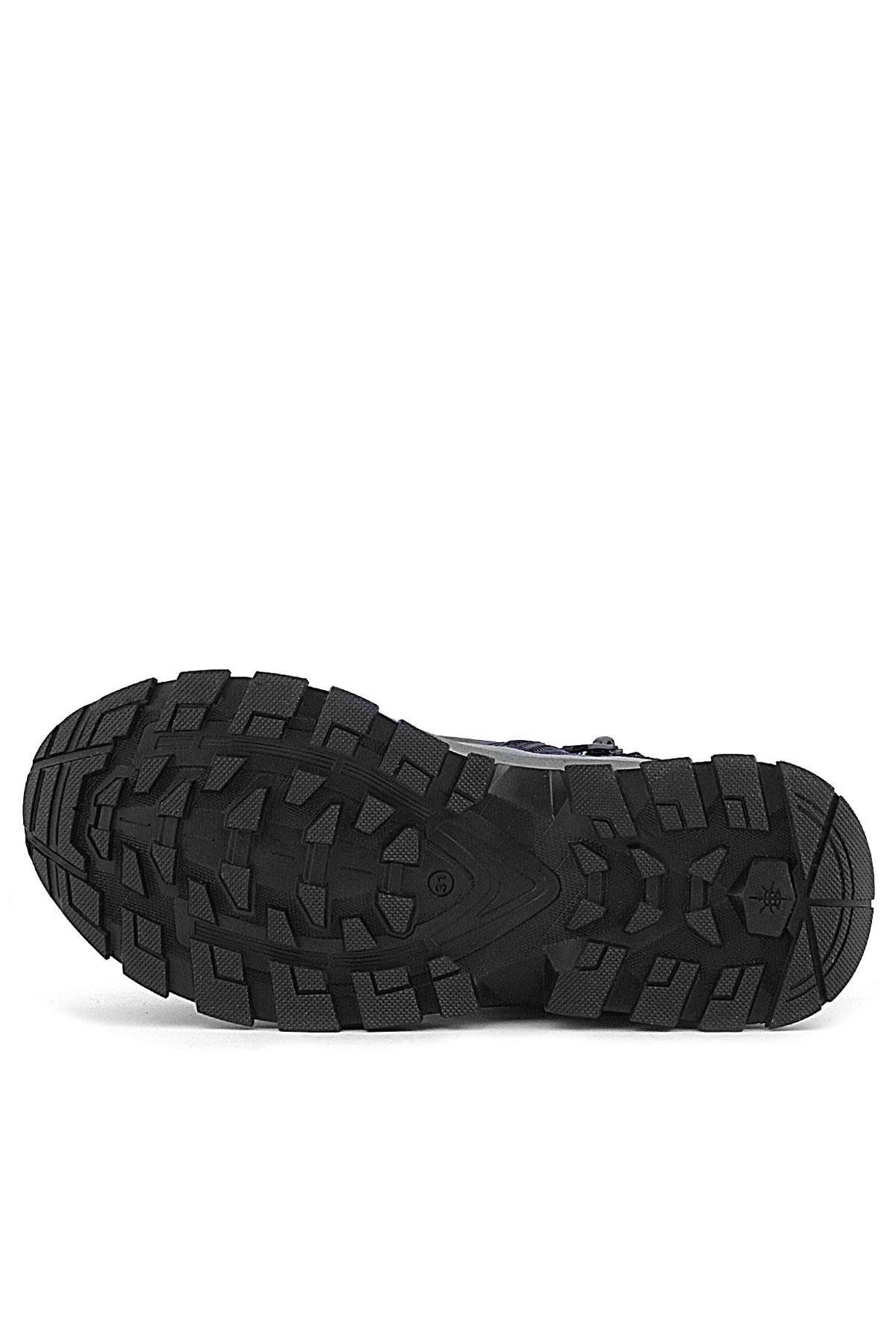 Trekking Hakiki Deri Lacivert Cırt Cırtlı Erkek Çocuk Bot - Görsel 9