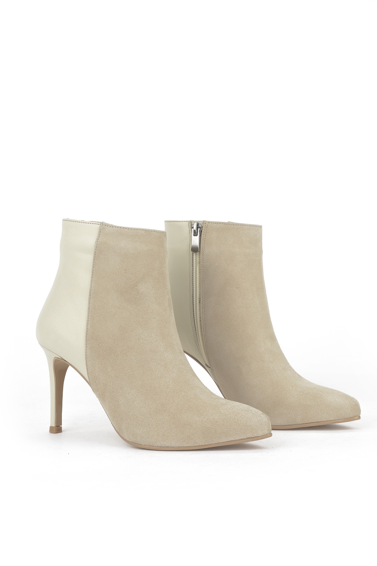 Kadın Hakiki Deri Bot 1531030Z25104 Kum - Görsel 3