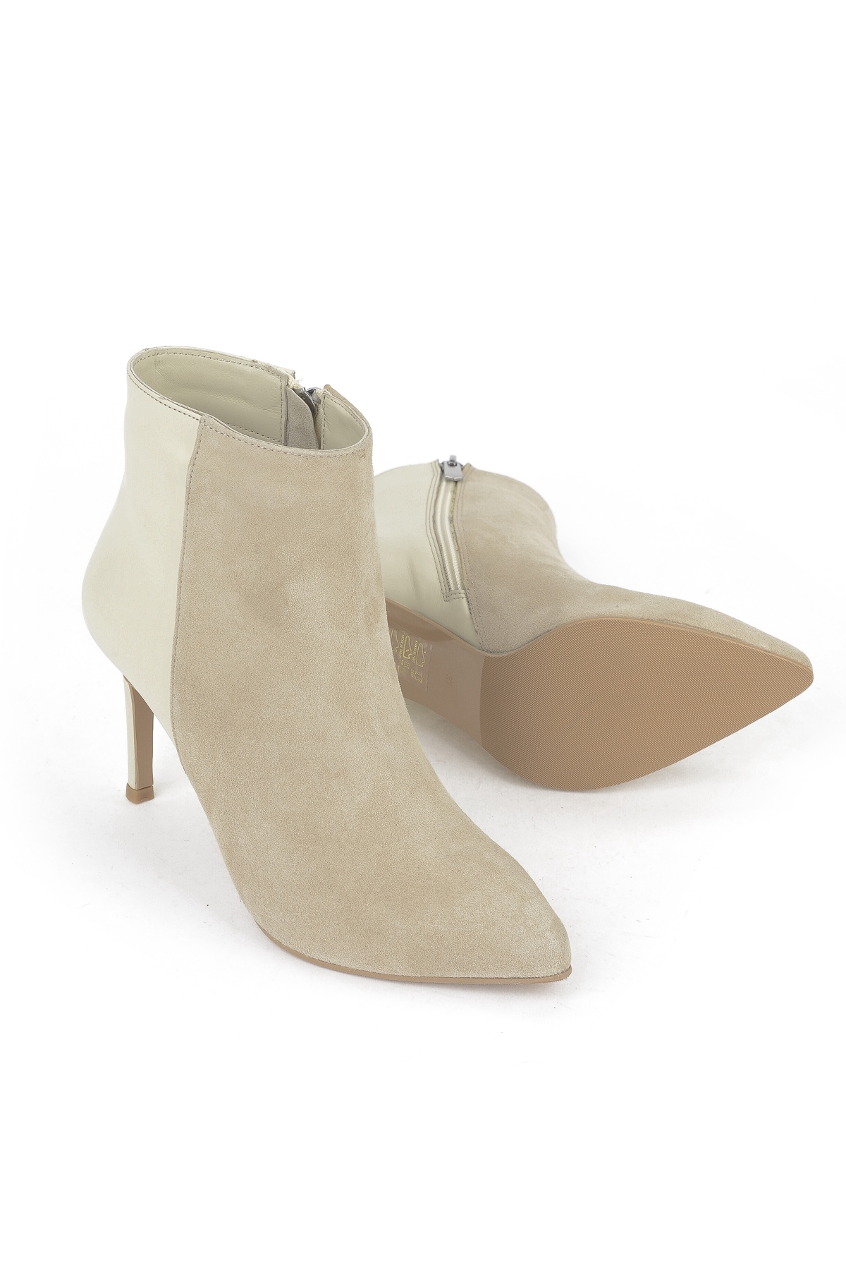 Kadın Hakiki Deri Bot 1531030Z25104 Kum - Görsel 5