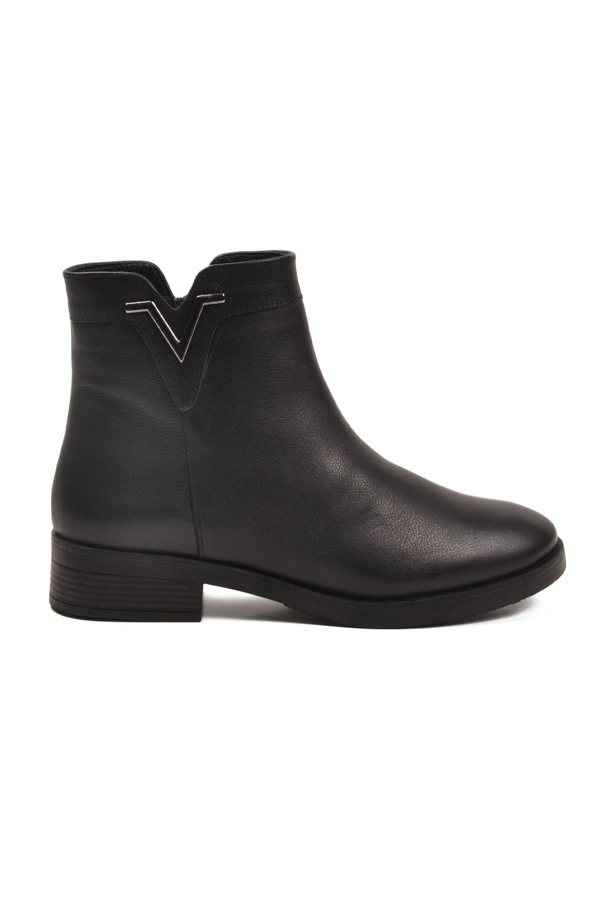 Aspor Siyah Hakiki Deri İçi Polarlı Kadın Topuklu Bot - Görsel 3