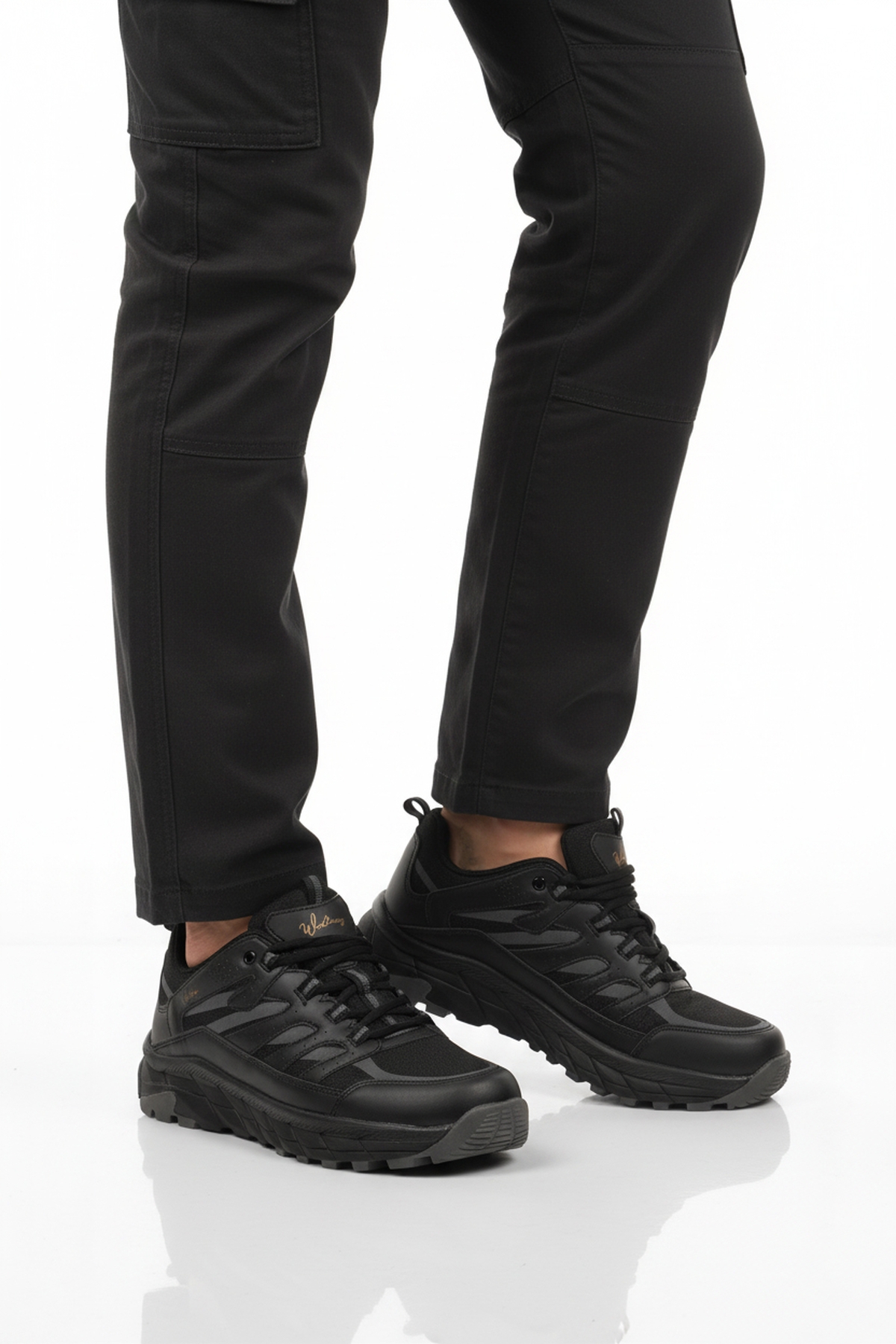 Siyah Bağcıklı Erkek Outdoor Ayakkabı - Görsel 2