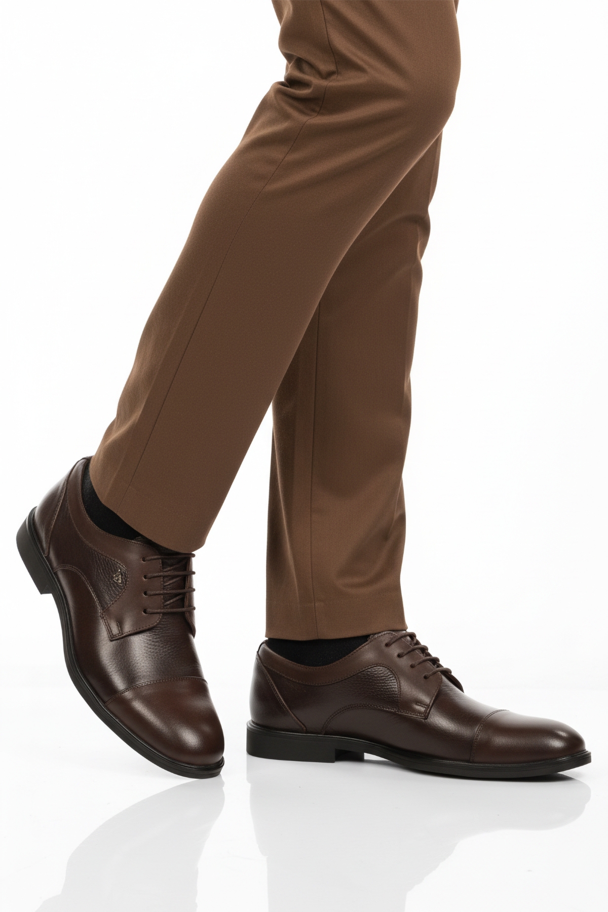 Aspor Kahve Hakiki Deri Erkek Klasik Ayakkabı - Görsel 2