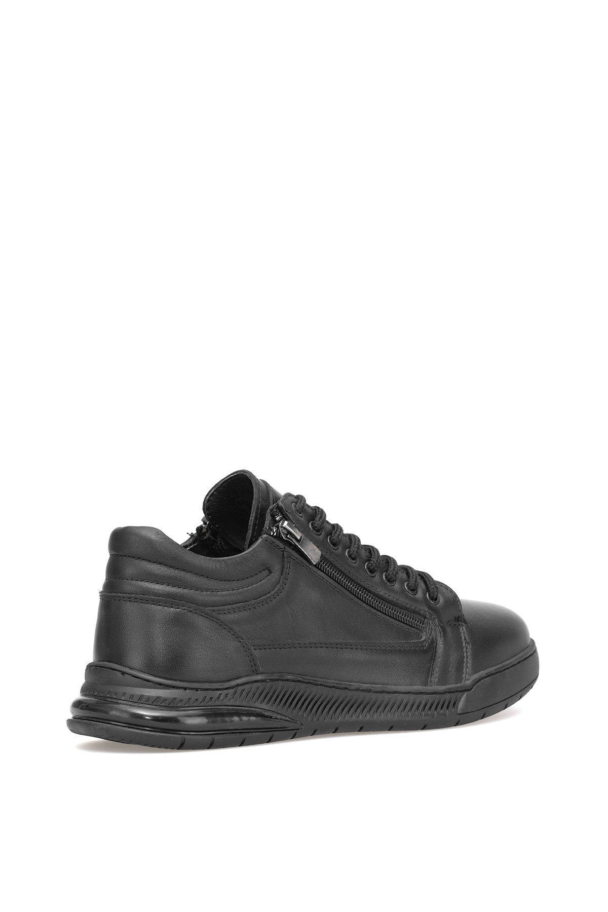 Elit MZV767C Erkek Hakiki Deri Casual Ayakkabı Siyah - Görsel 5