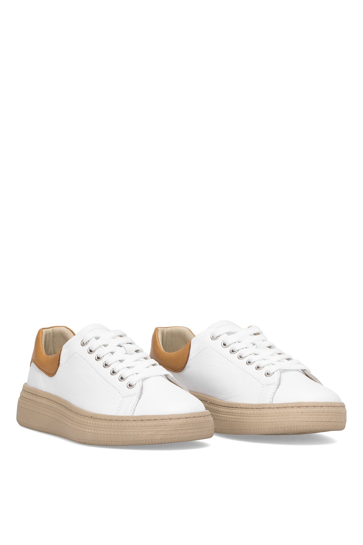 Elit Kiona Kadın Hakiki Deri Casual Ayakkabı Beyaz - Görsel 5