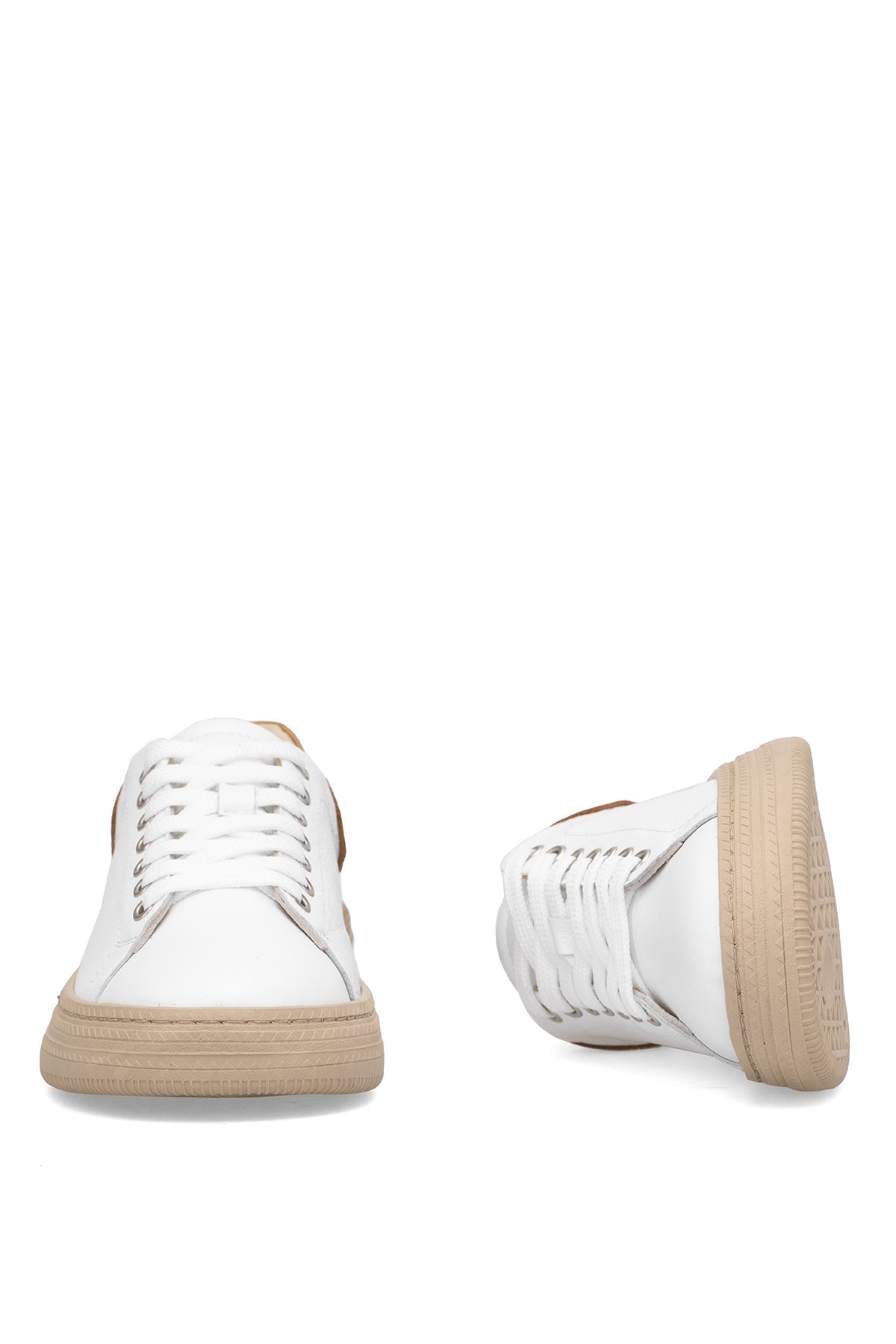 Elit Kiona Kadın Hakiki Deri Casual Ayakkabı Beyaz - Görsel 6