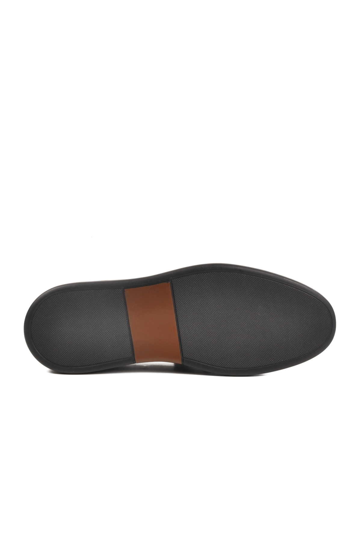 Siyah Siyah Hakiki Deri Erkek Sneaker - Görsel 6