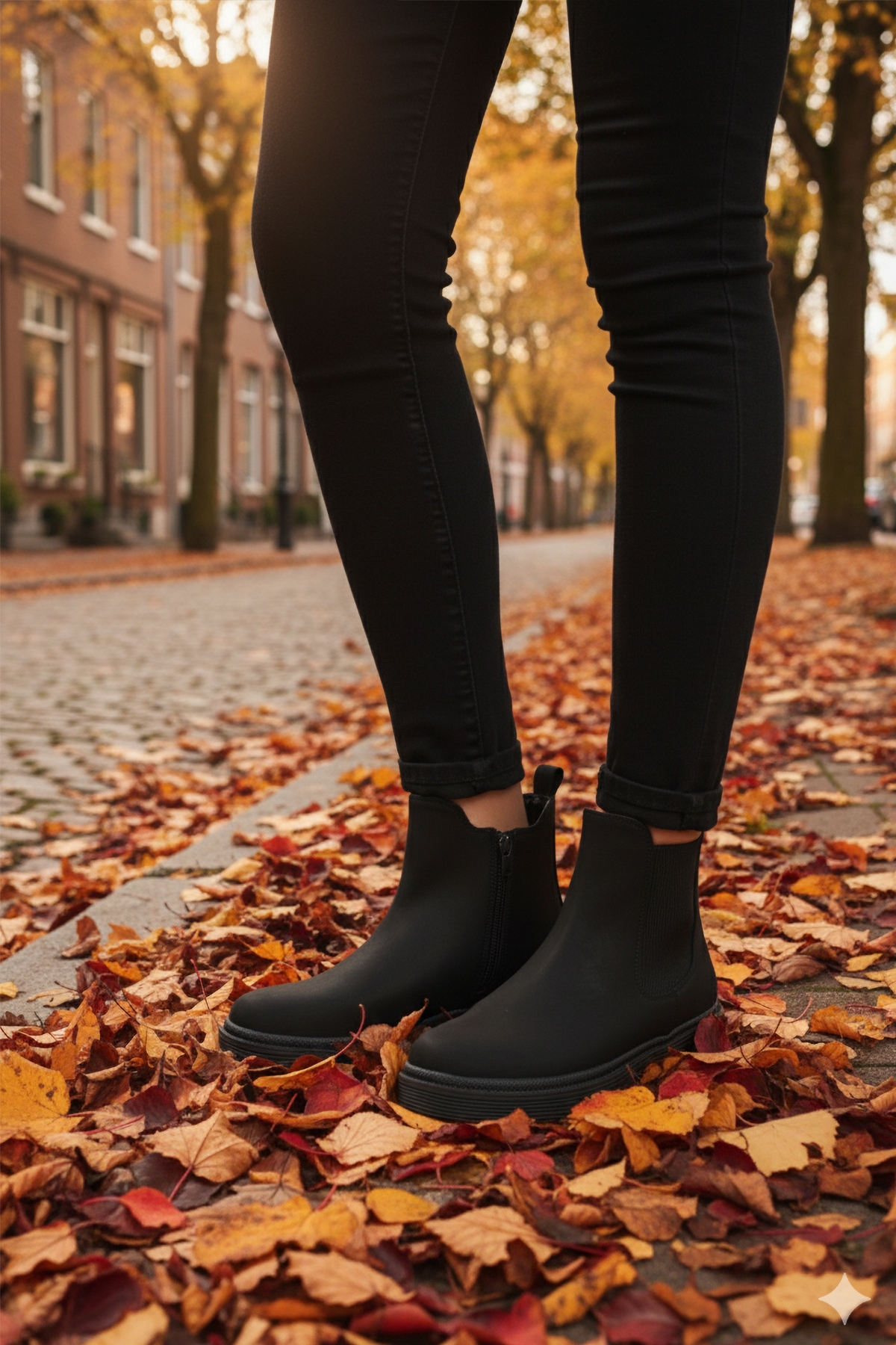 Aspor Siyah Nubuk İçi Polarlı Fermuarlı Kadın Bot - Görsel 4