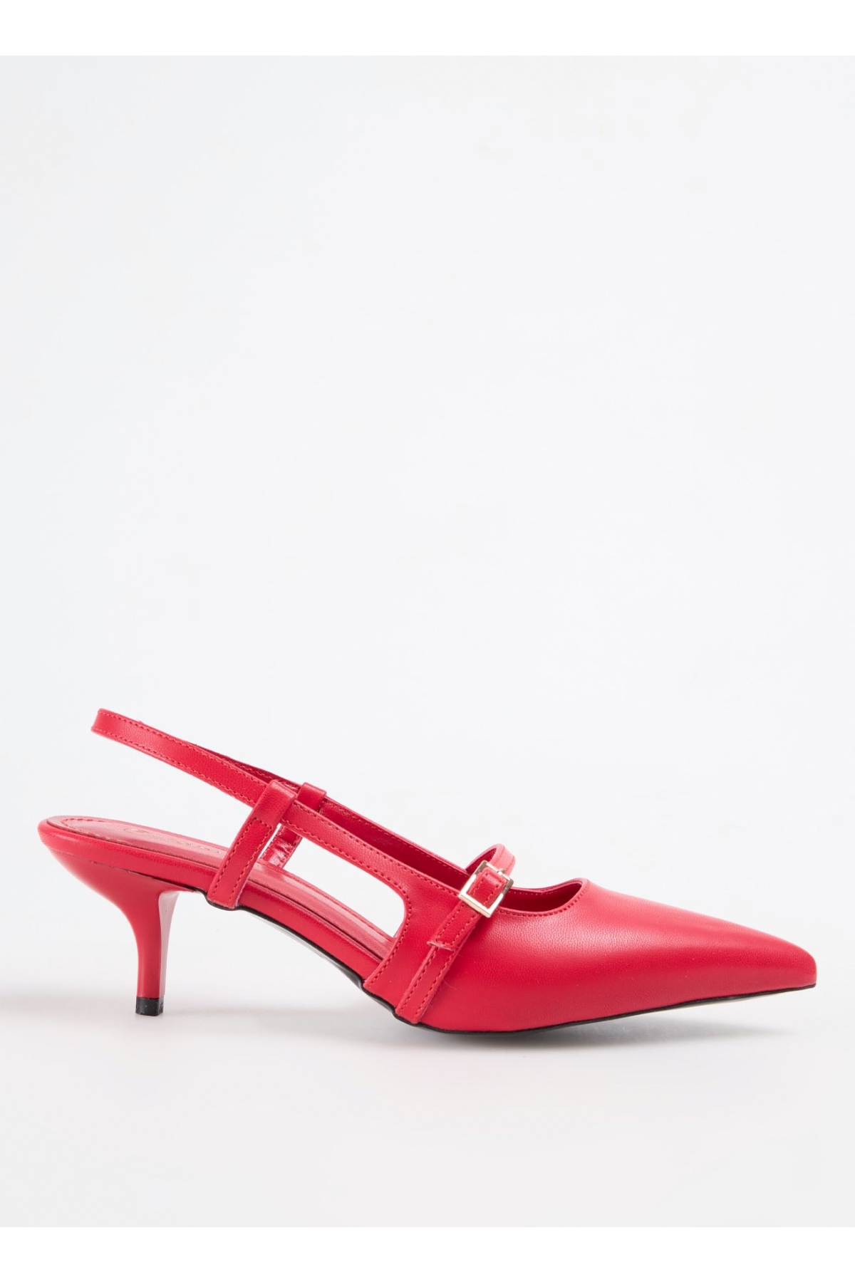 Kırmızı Kadın Topuklu Sandalet ALCARA - Görsel 2