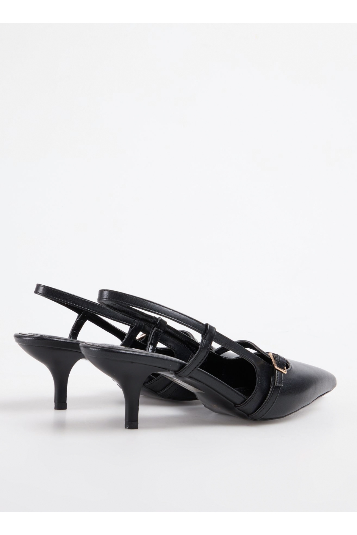 Siyah Kadın Topuklu Sandalet ALCARA - Görsel 4