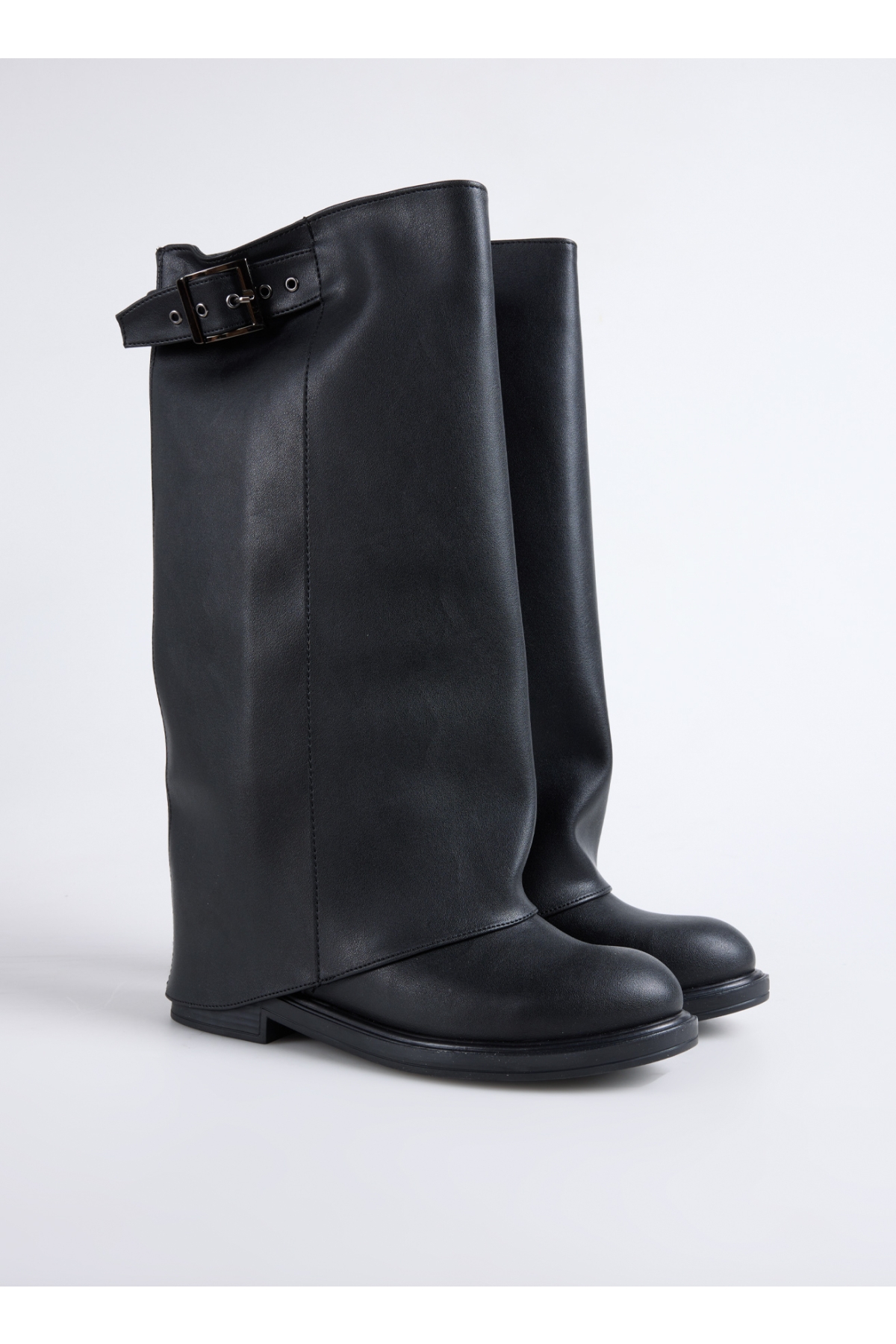 Siyah Kadın Çizme FALLON-CHEN - Görsel 3