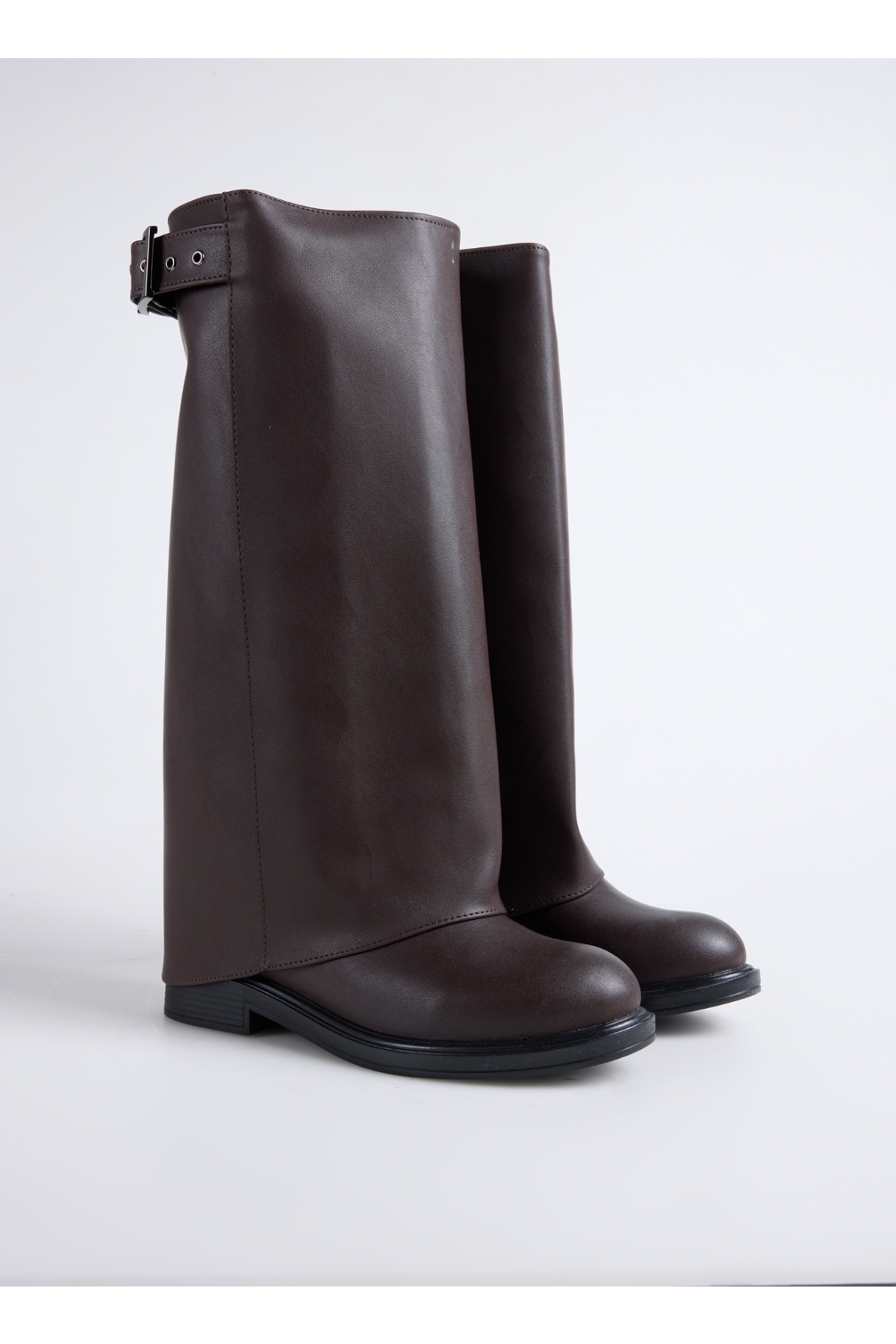 Kahve Kadın Çizme FALLON-CHEN - Görsel 3