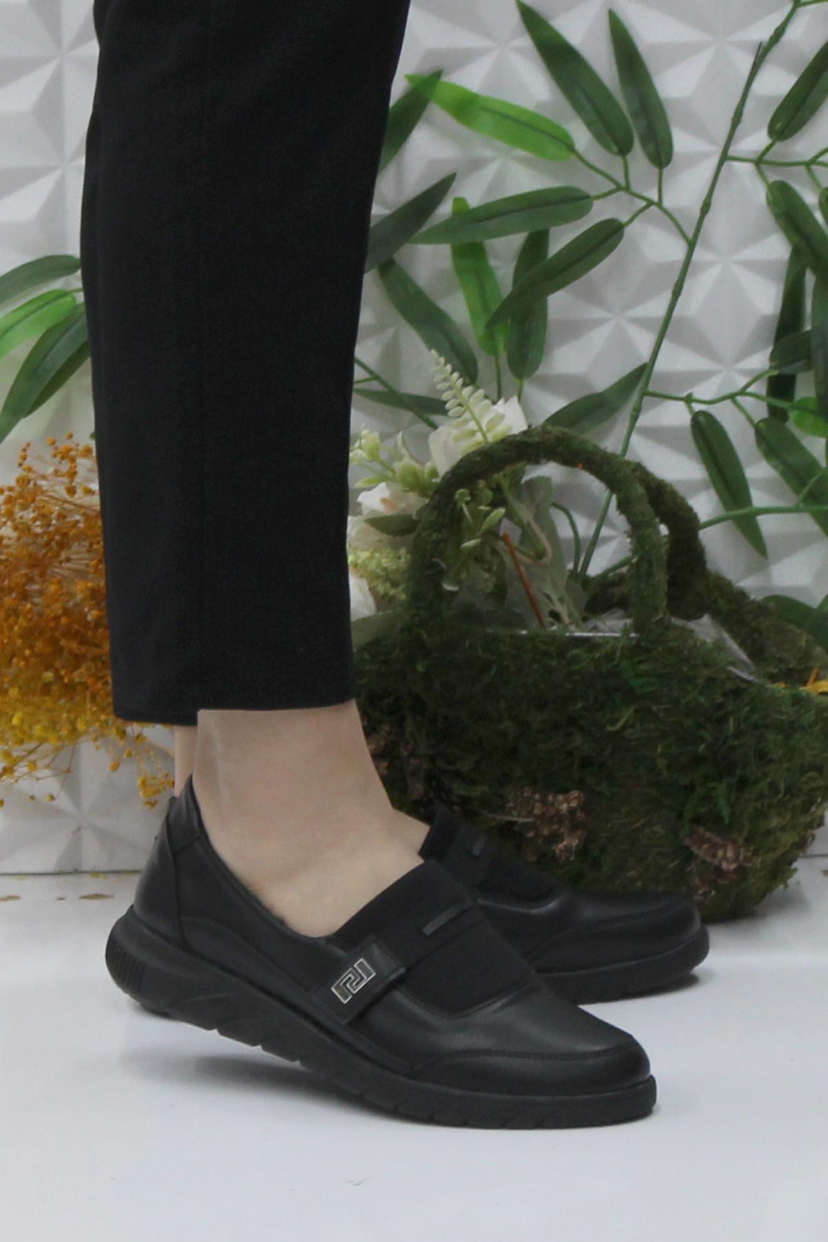 Gnd 4277 Siyah Ortopedik Rahat Esnek Kadın Günlük Ayakkabı - Görsel 2