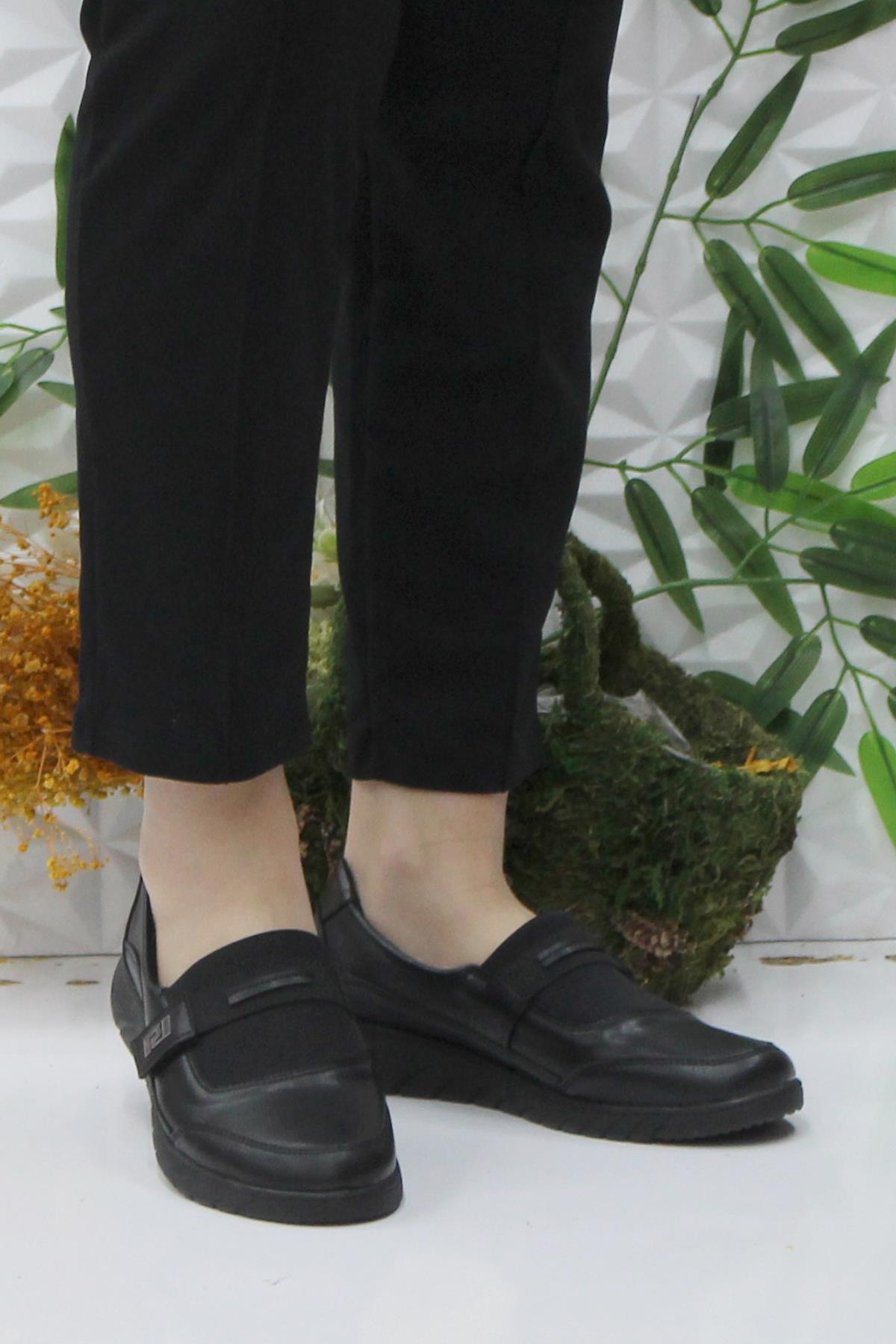 Gnd 4277 Siyah Ortopedik Rahat Esnek Kadın Günlük Ayakkabı - Görsel 3