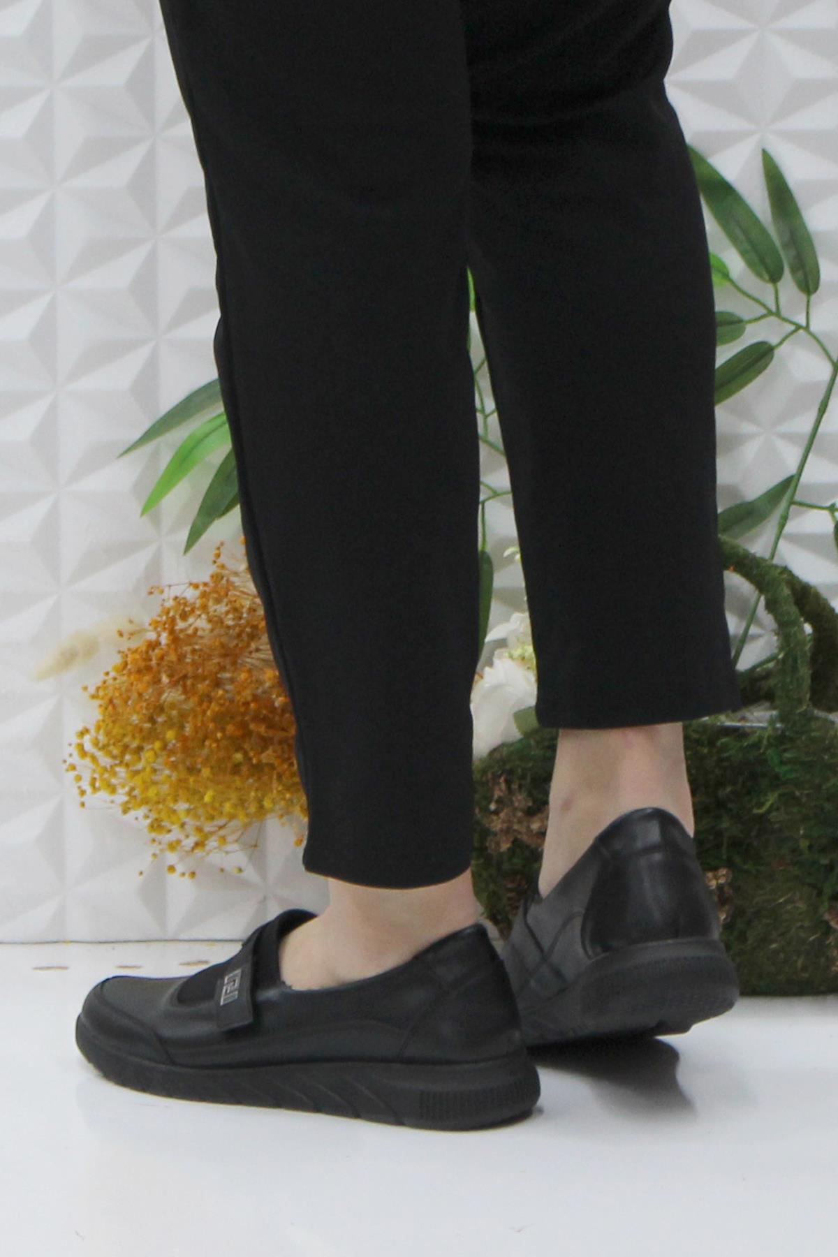 Gnd 4277 Siyah Ortopedik Rahat Esnek Kadın Günlük Ayakkabı - Görsel 5