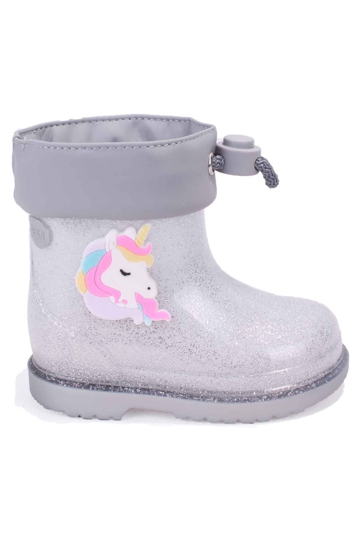 İgor W10339 Bimbi Unicornio Gümüş Ortopedik Kız Çocuk Yağmur Çizme - Görsel 3