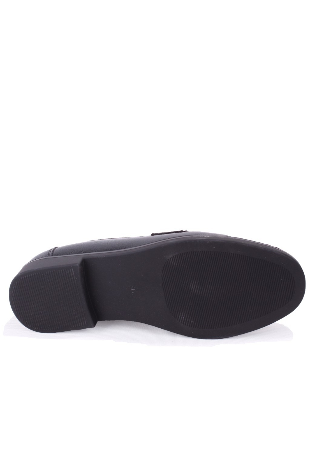 DZA07-6826186 Siyah Rugan Günlük Loafer Kadın Ayakkabı - Görsel 5