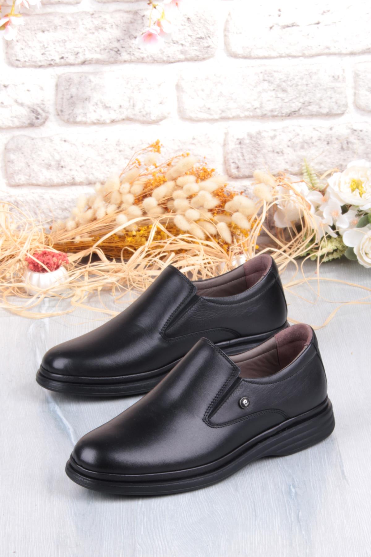 146404 Lastikli Comfy Orijinal Ürün Rahat Yumuşak Hakiki Deri Erkek Ayakkabı - Görsel 5