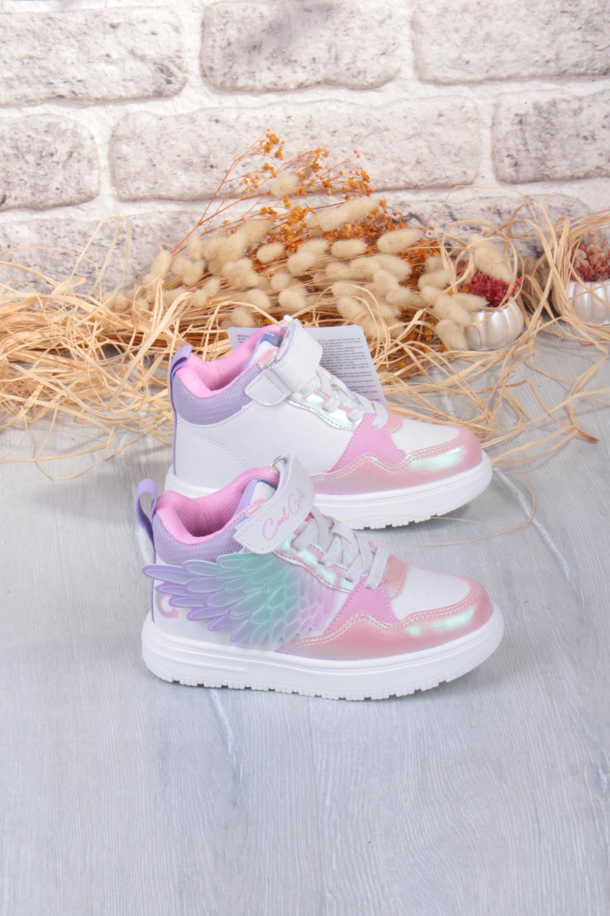 Cool Helen Rahat Hafif Kanat Figürlü Bilekli Sneaker Kız Çocuk Ayakkabı - Görsel 3