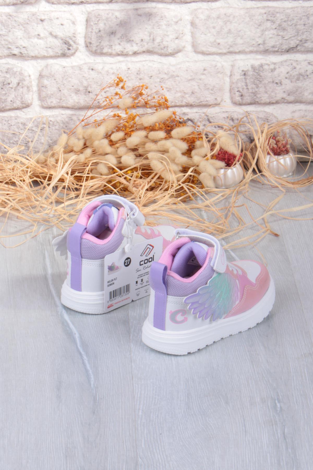 Cool Helen Rahat Hafif Kanat Figürlü Bilekli Sneaker Kız Çocuk Ayakkabı - Görsel 6