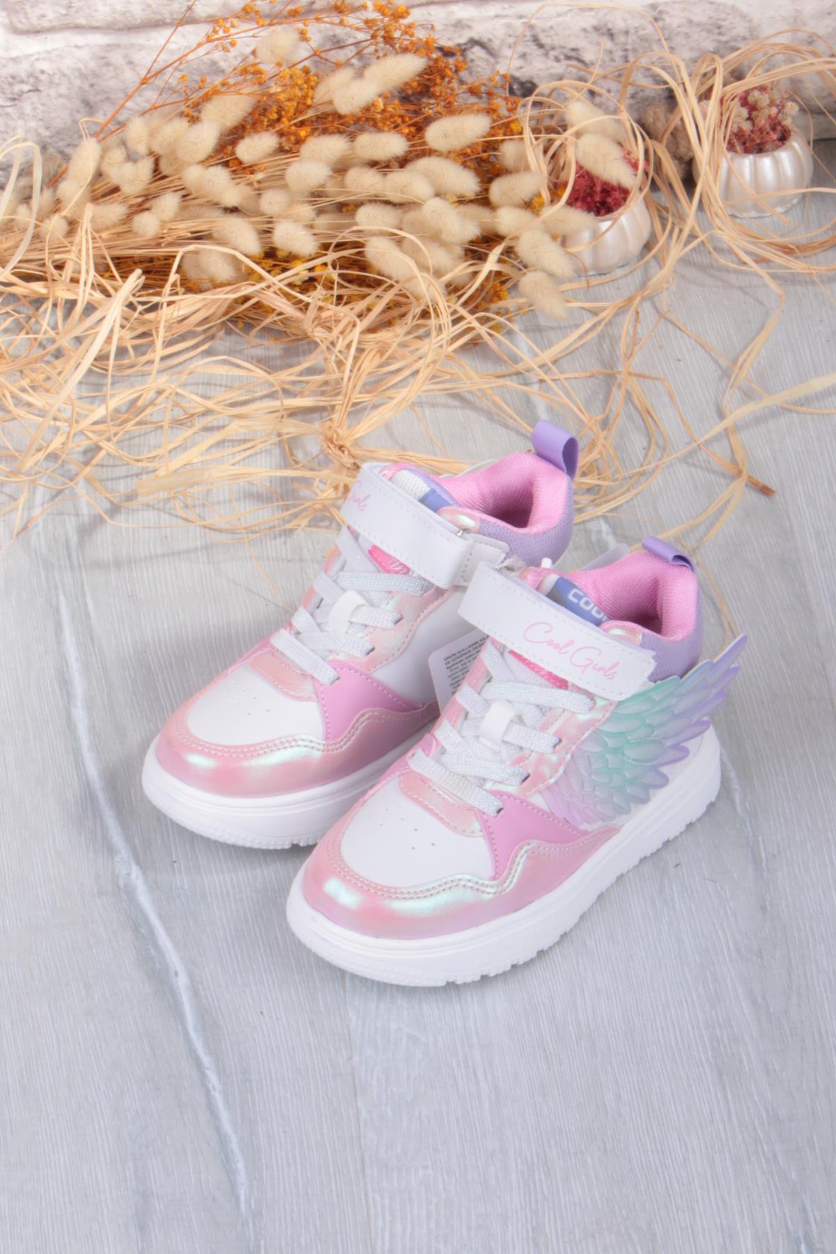 Cool Helen Rahat Hafif Kanat Figürlü Bilekli Sneaker Kız Çocuk Ayakkabı - Görsel 8