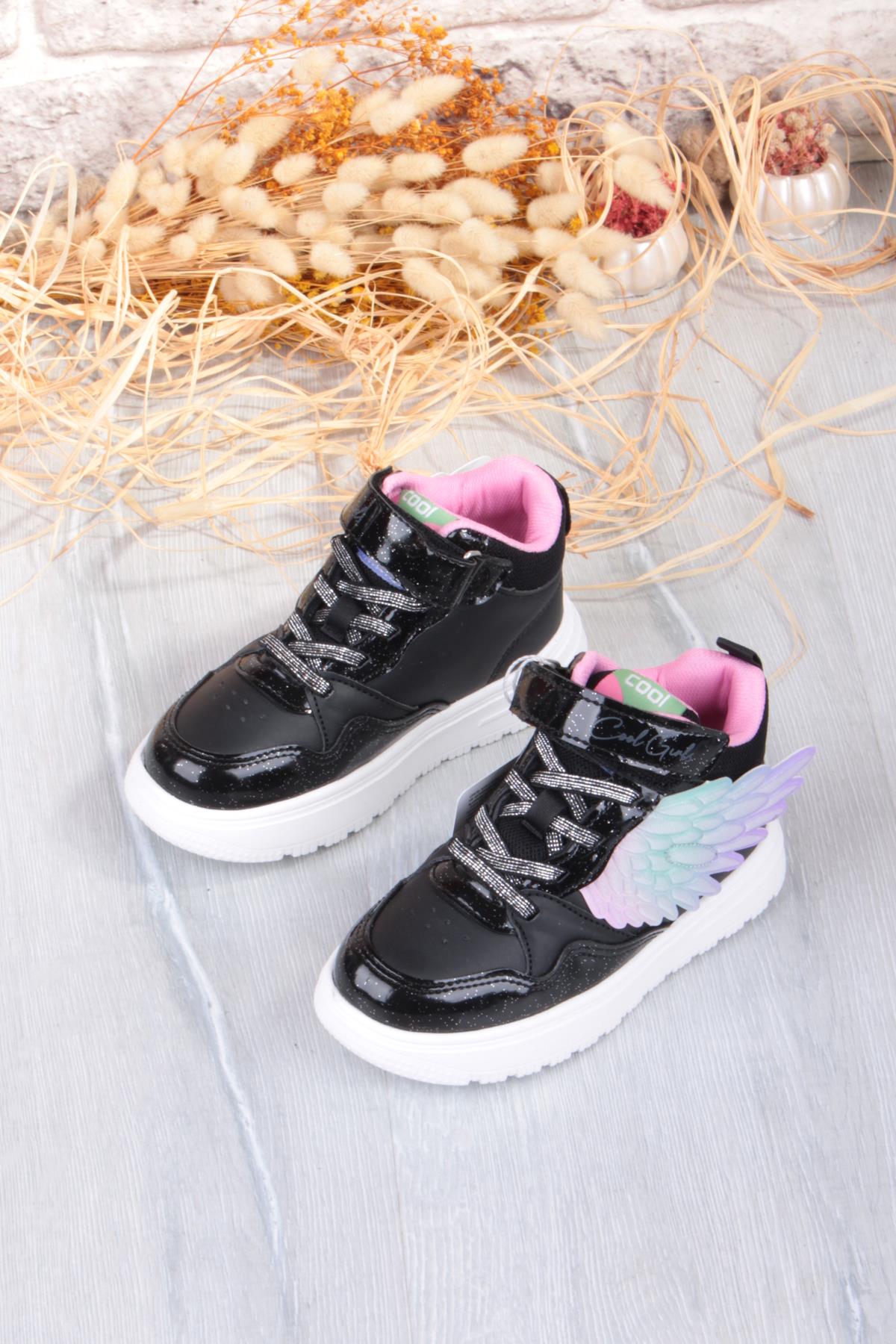 Cool Helen Rahat Hafif Kanat Figürlü Bilekli Sneaker Kız Çocuk Ayakkabı - Görsel 8