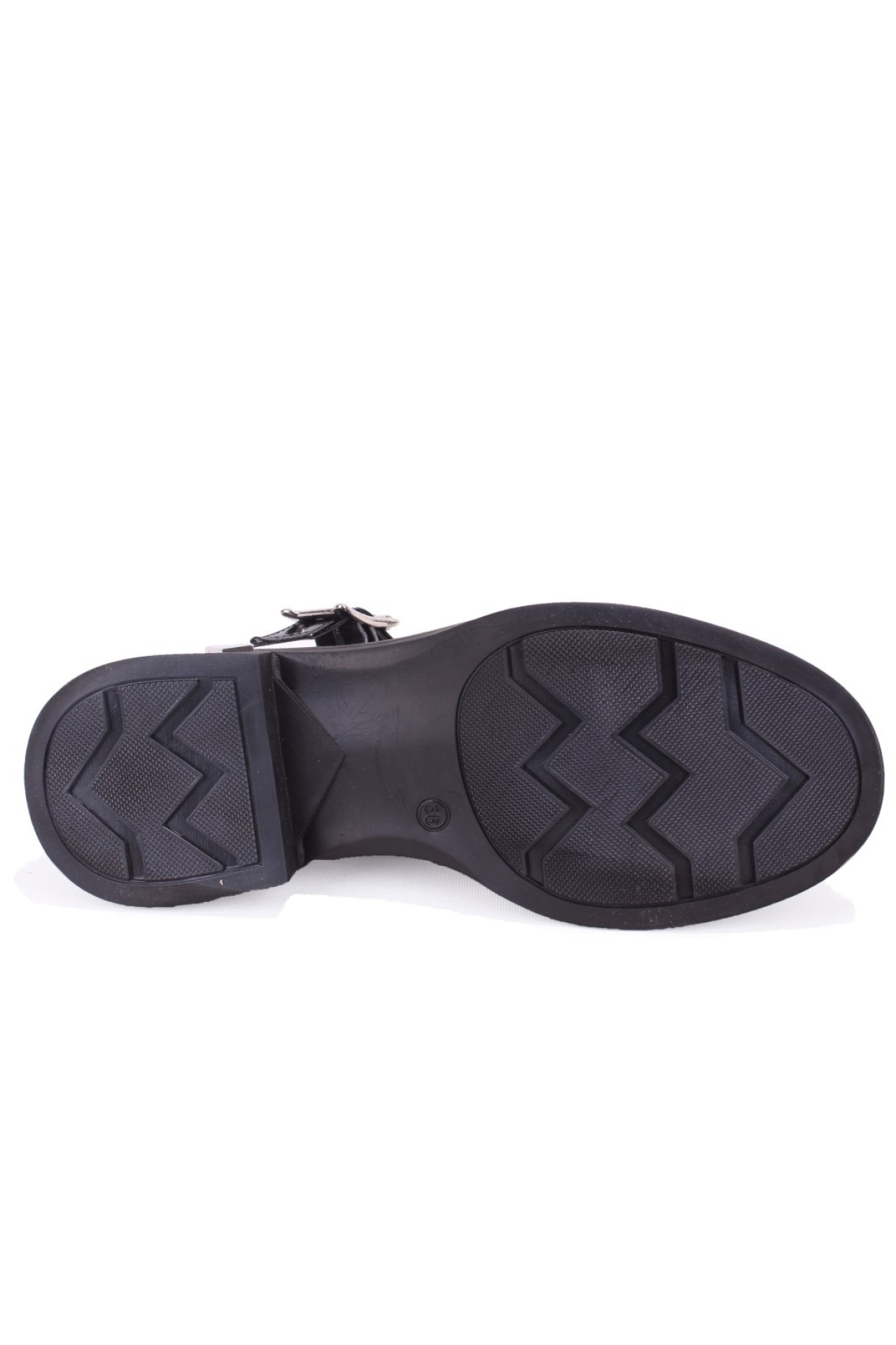 DZA07-1004V01 Siyah Rugan Günlük Loafer Kadın Ayakkabı - Görsel 5