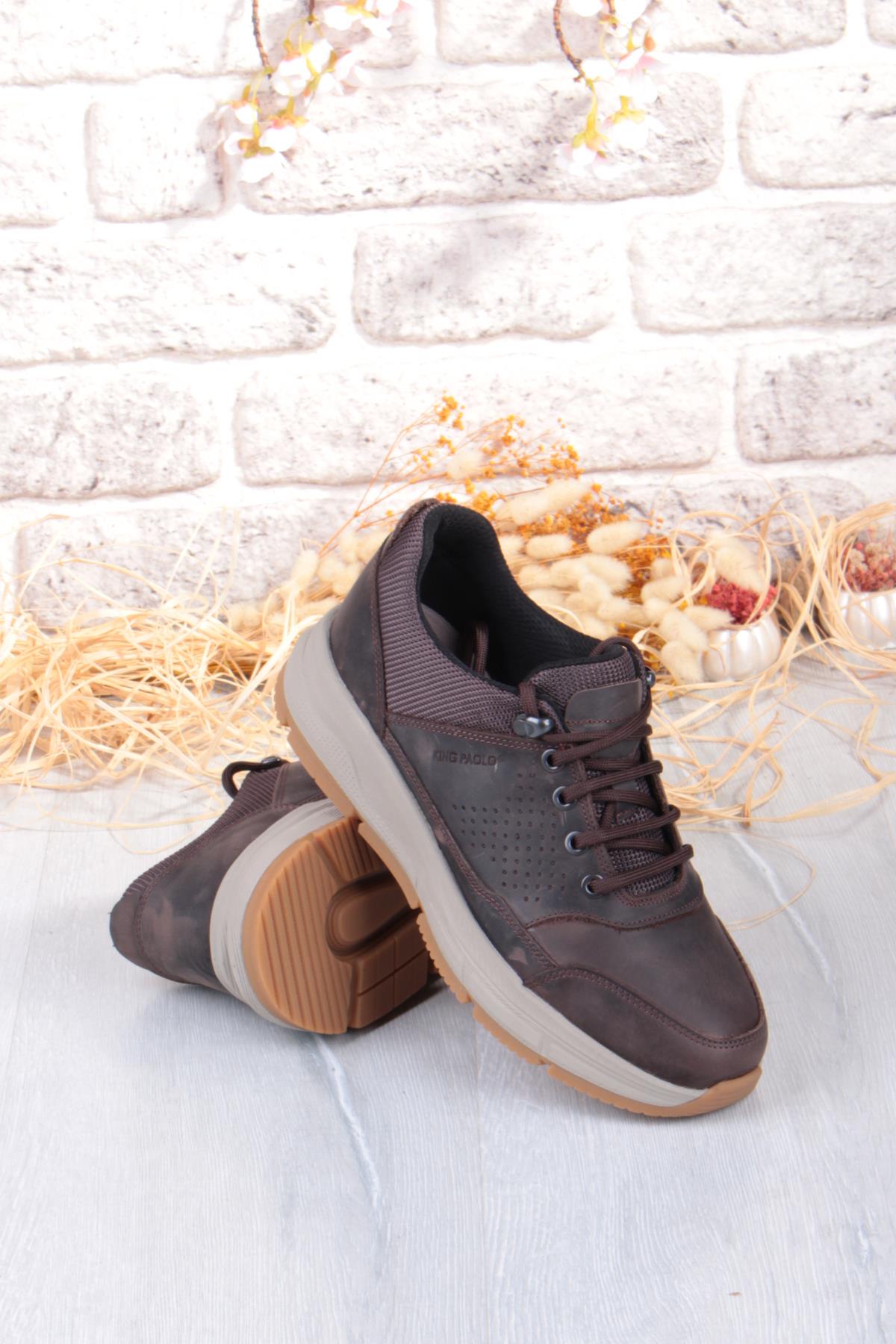 I1287 Kruvasan Hafif Rahat Yürüyüş Ayakkabısı Hakiki Deri Erkek Ayakkabı - Görsel 7