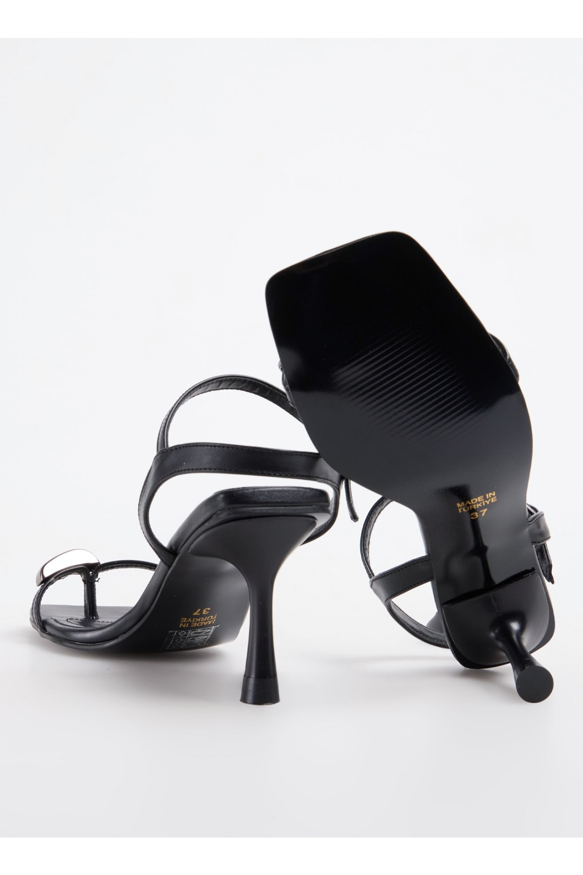 Siyah Kadın Topuklu Sandalet BRIGID - Görsel 5